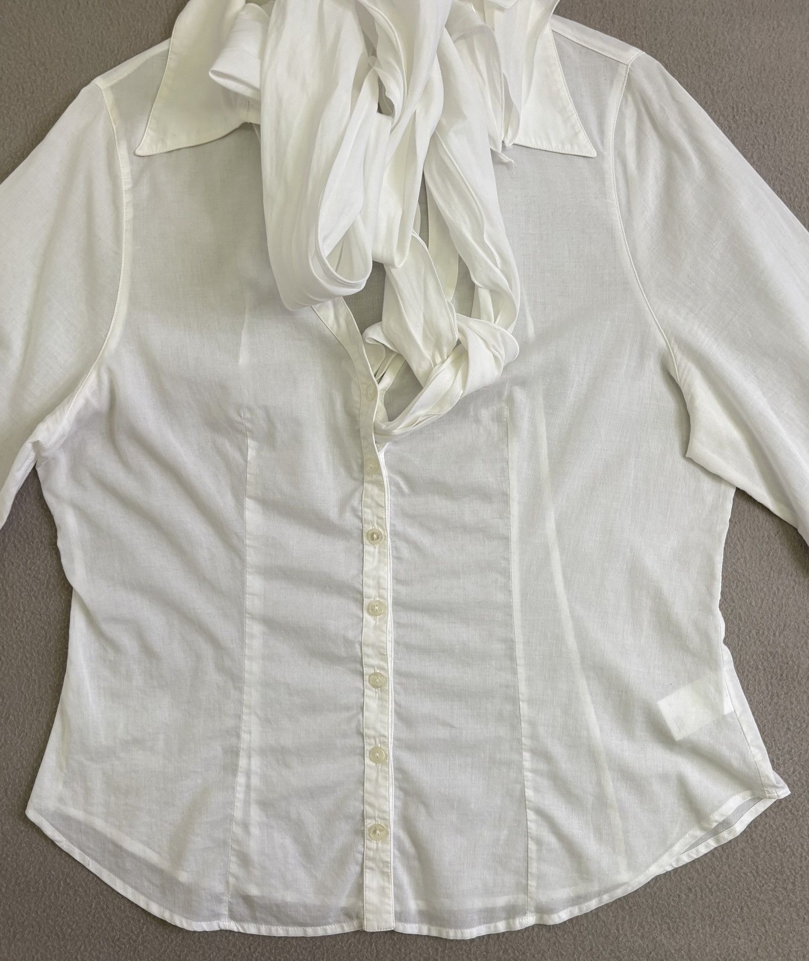 ANNE FONTAINE × Vintage Anne Fontaine White shirt size 44 Size L / US 10 / IT 46 - 6 Thumbnail