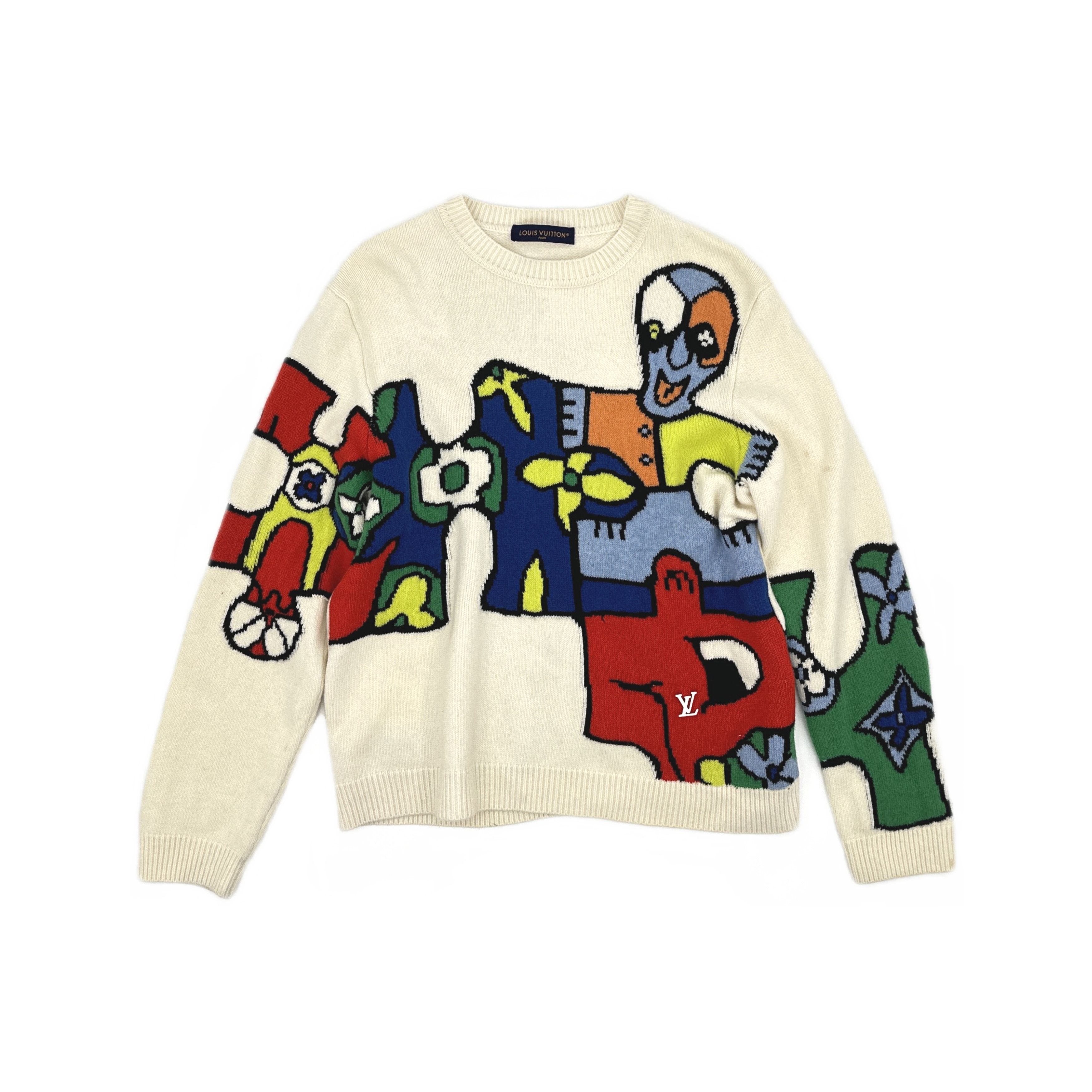 Louis Vuitton Louis Vuitton SS23 Cartoon Jacquard Sweater XXL Size US XXL / EU 58 / 5 - 1 Thumbnail