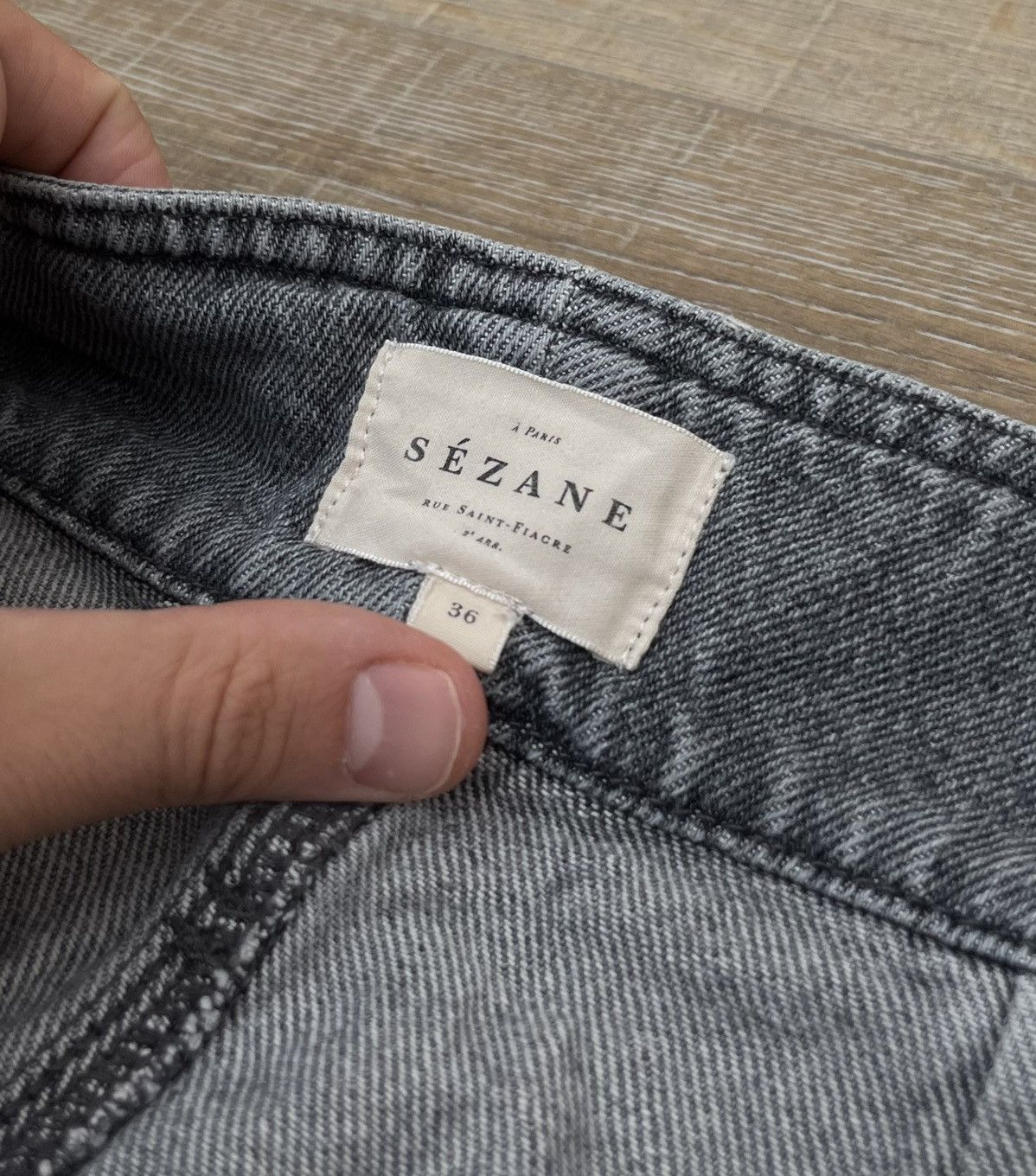 Sezane Sezane Maxime Grey Trousers Size 25" / US 0 / IT 36 - 7 Thumbnail