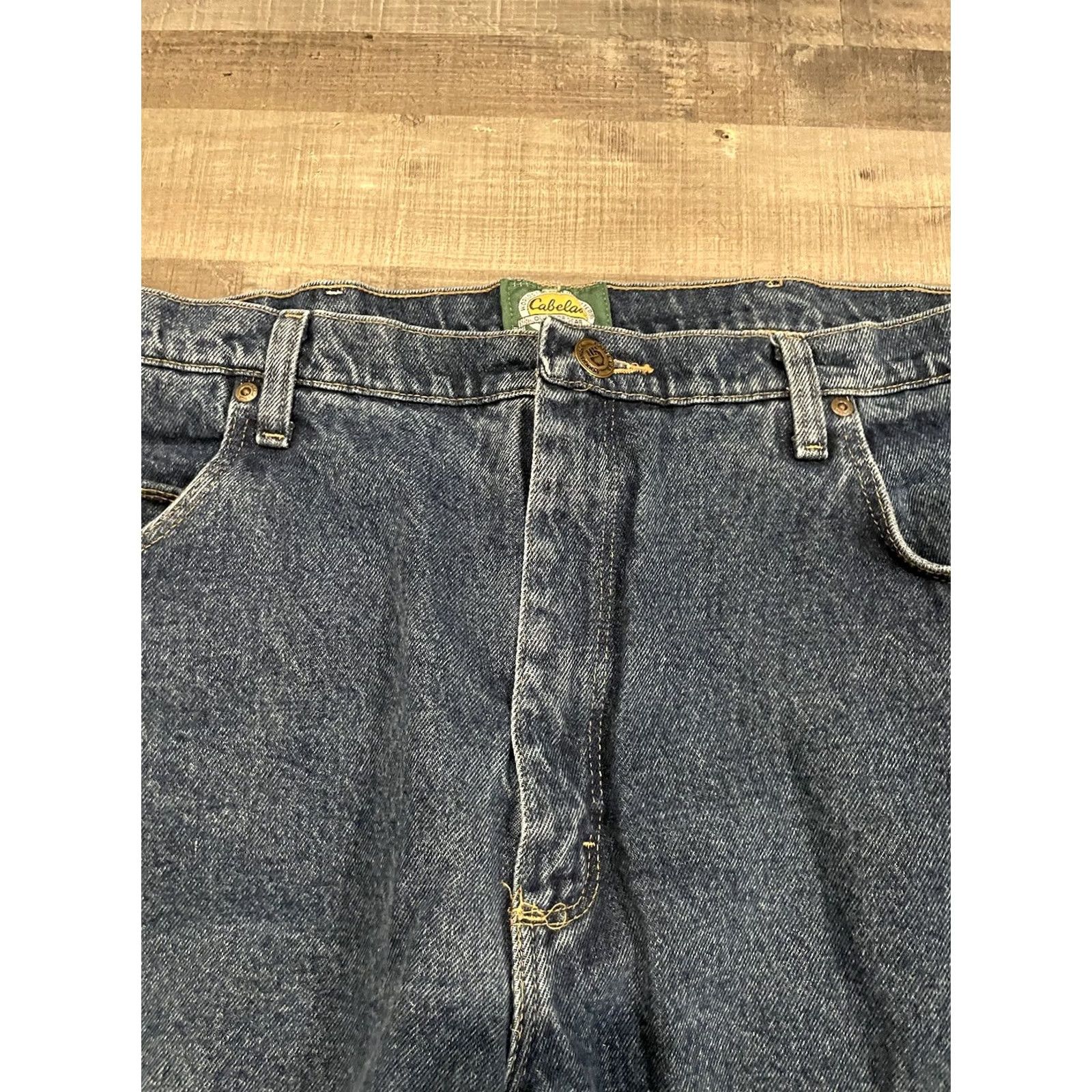 Vintage Cabela's Jeans Mens 40x30 Denim Blue Cotton Lined Denim Straight 30 Inseam Winter Regular Size 40 Size US 40 / EU 56 - 5 Thumbnail