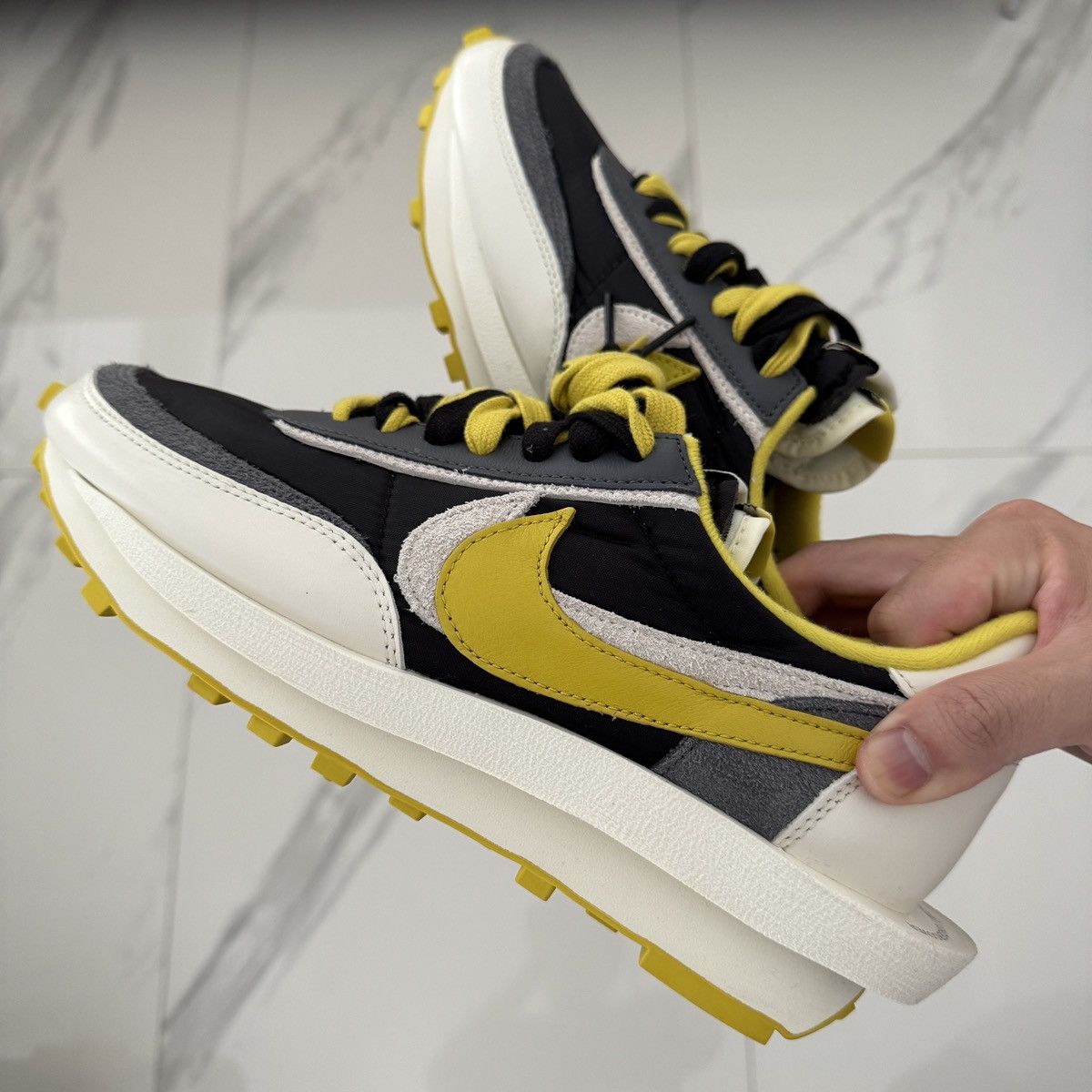 Nike × Sacai × Undercover Nike x Sacai x Undercover LDWaffle “Bright Citron” Size US 9 / EU 42 - 1 Thumbnail