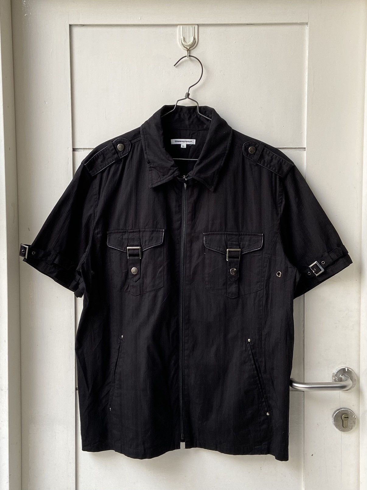 Japanese Brand × Seditionaries GILEVANS PREMIUM Black Zip Shirt Size US L / EU 52-54 / 3 - 10 Thumbnail