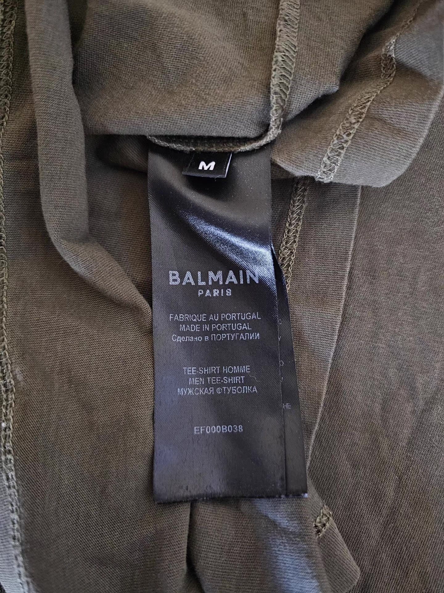 Balenciaga Balmain Embossed Short Sleeve T-shirt Size US M / EU 48-50 / 2 - 5 Thumbnail
