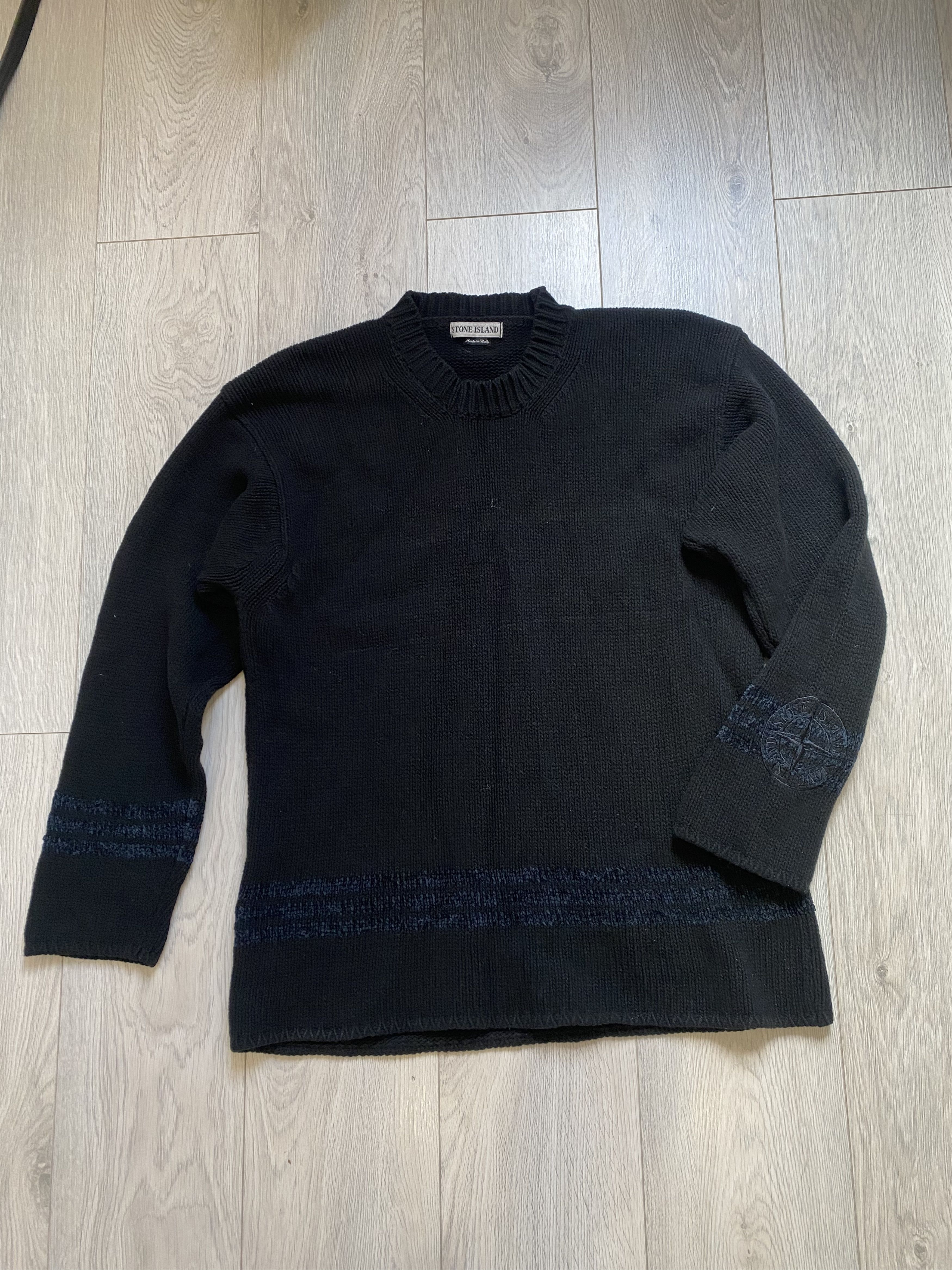 Massimo Osti Stone Island Vintage Big Logo Sweater Size US XL / EU 56 / 4 - 1 Thumbnail