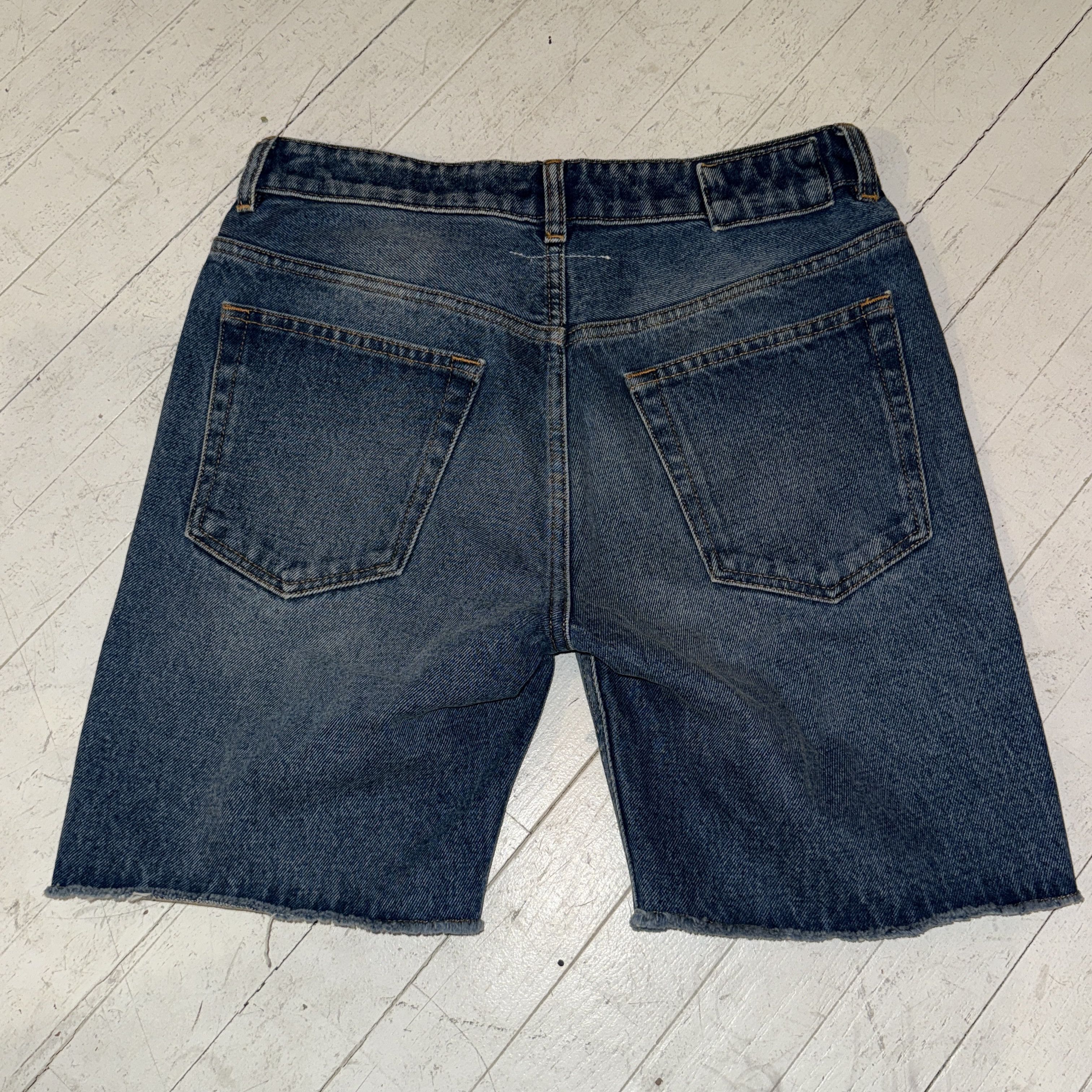 Maison Margiela MM6 Maison Martin Margiela Denim Jean Shorts Size 30" / US 8 / IT 44 - 2 Thumbnail