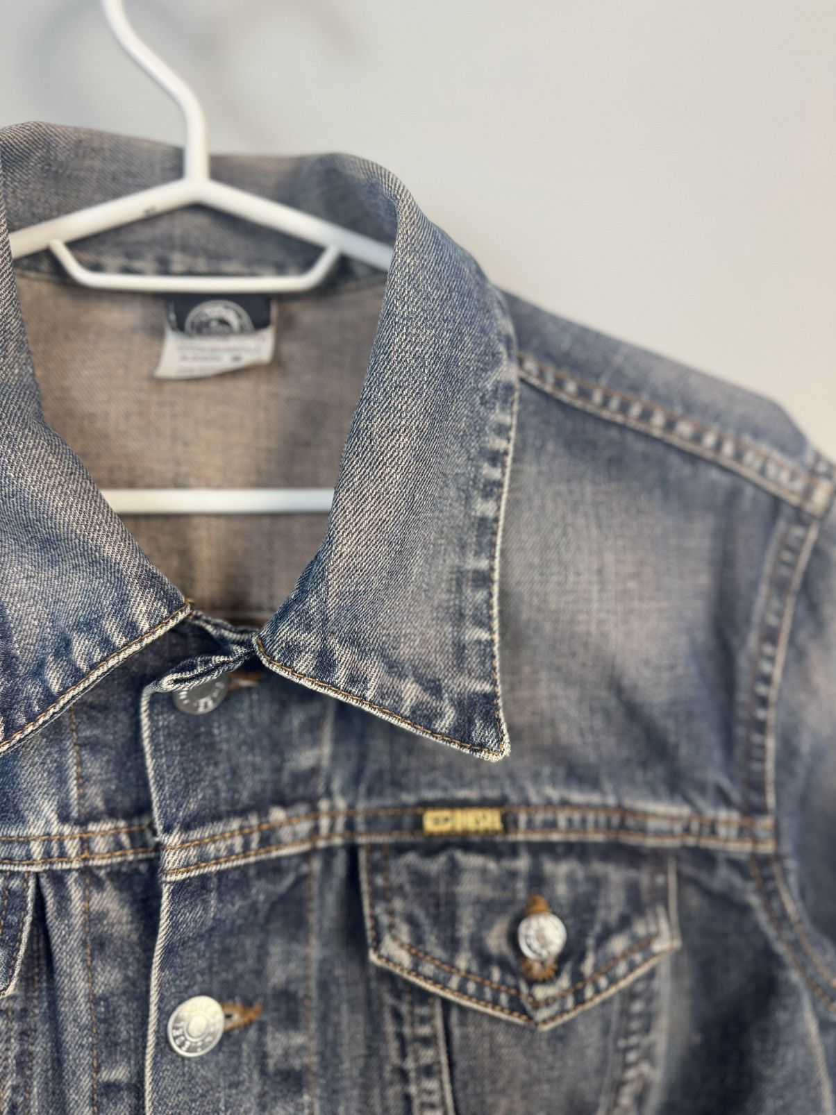 Diesel × Japanese Brand × Vintage Vintage Diesel 90s y2k denim Faded jacket Size M / US 6-8 / IT 42-44 - 4 Thumbnail