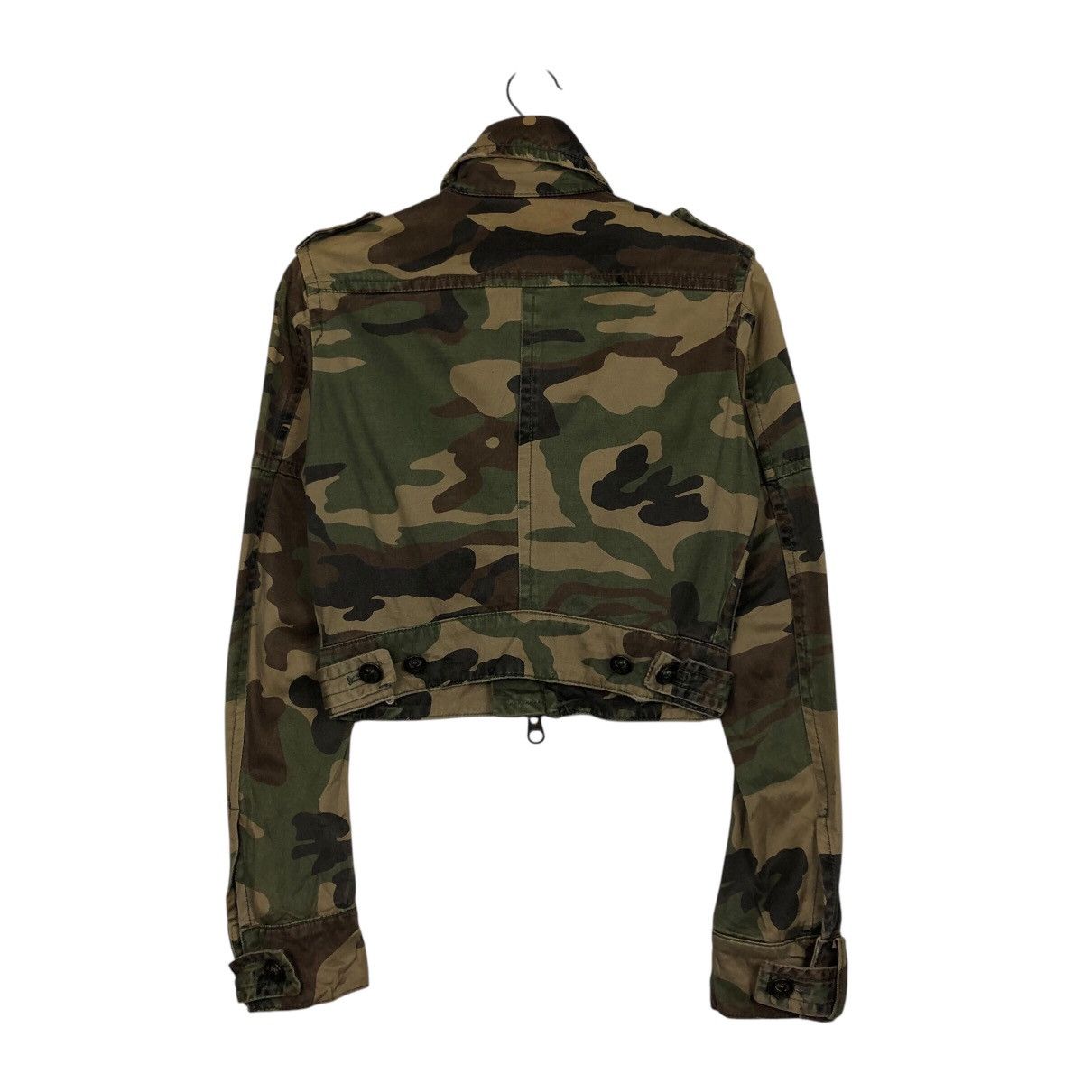 Japanese Brand 📌Vintage Cropped Biker Jacket Fakedelic Camouflage Military Size US M / EU 48-50 / 2 - 9 Thumbnail