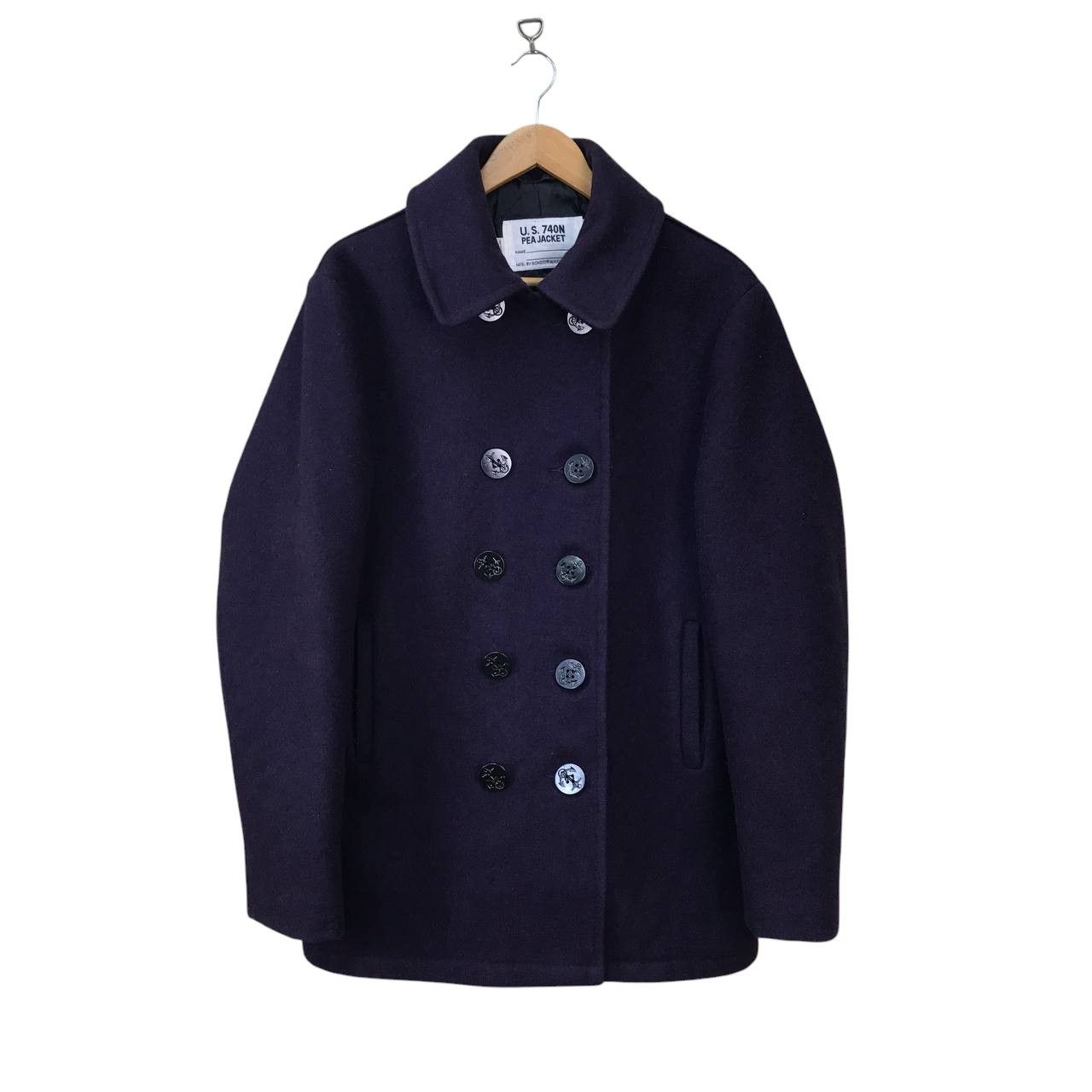 Schott VINTAGE SCHOTT US 70N PEACOAT PURPLE DOUBLE BREASTED Size US M / EU 48-50 / 2 - 2 Thumbnail