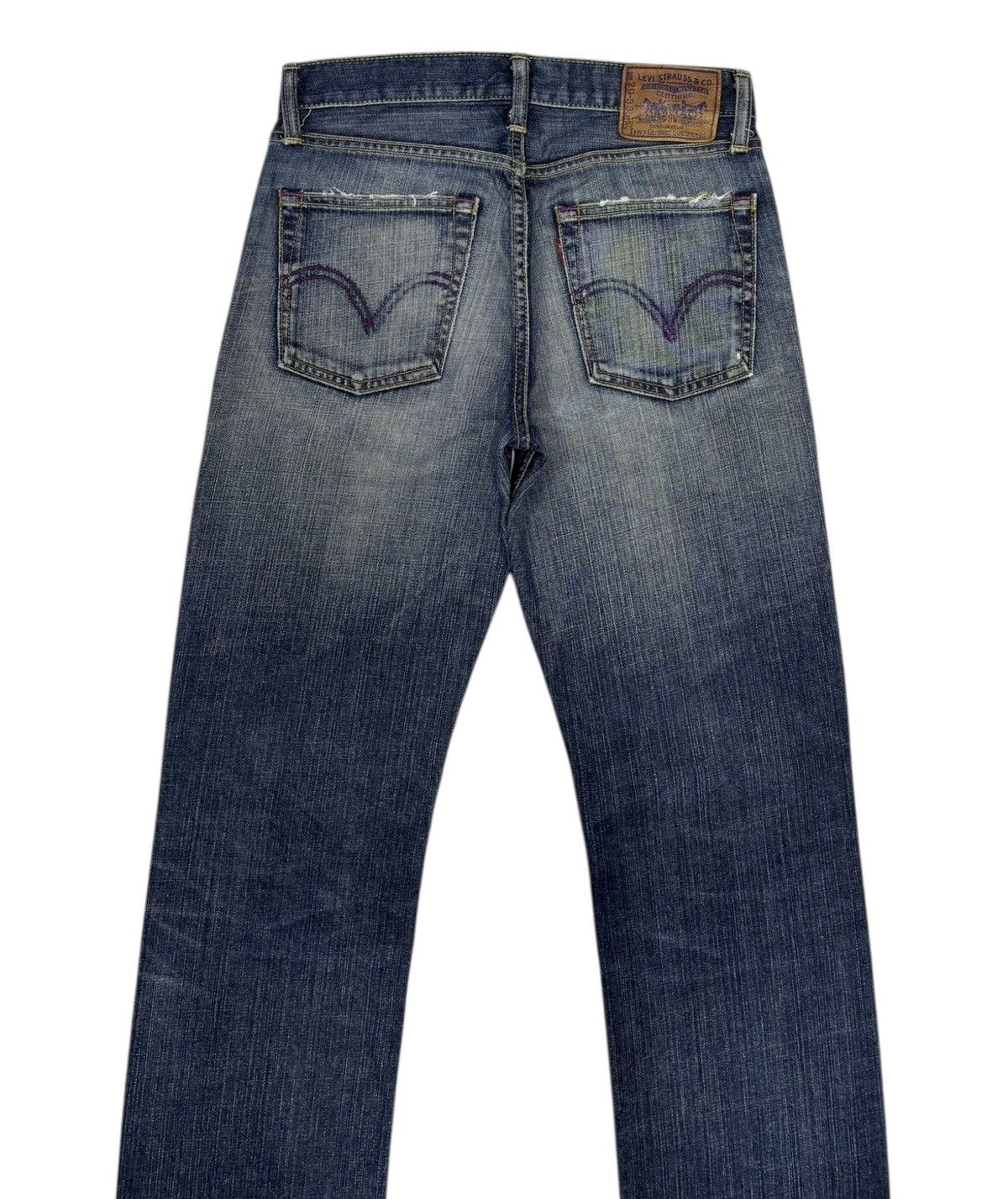 Levi's LEVIS 502 NON SELVEDGE DISTRESSED DENIM JEANS Size US 29 - 4 Thumbnail
