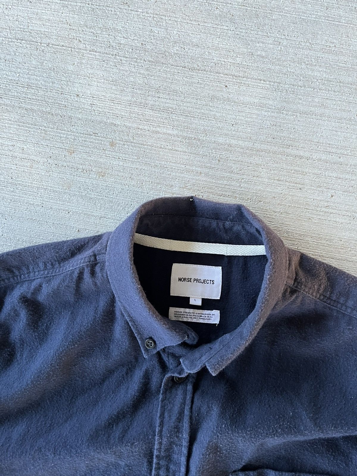 Norse Projects Norse Projects Anton Navy Flannel Size US M / EU 48-50 / 2 - 3 Thumbnail