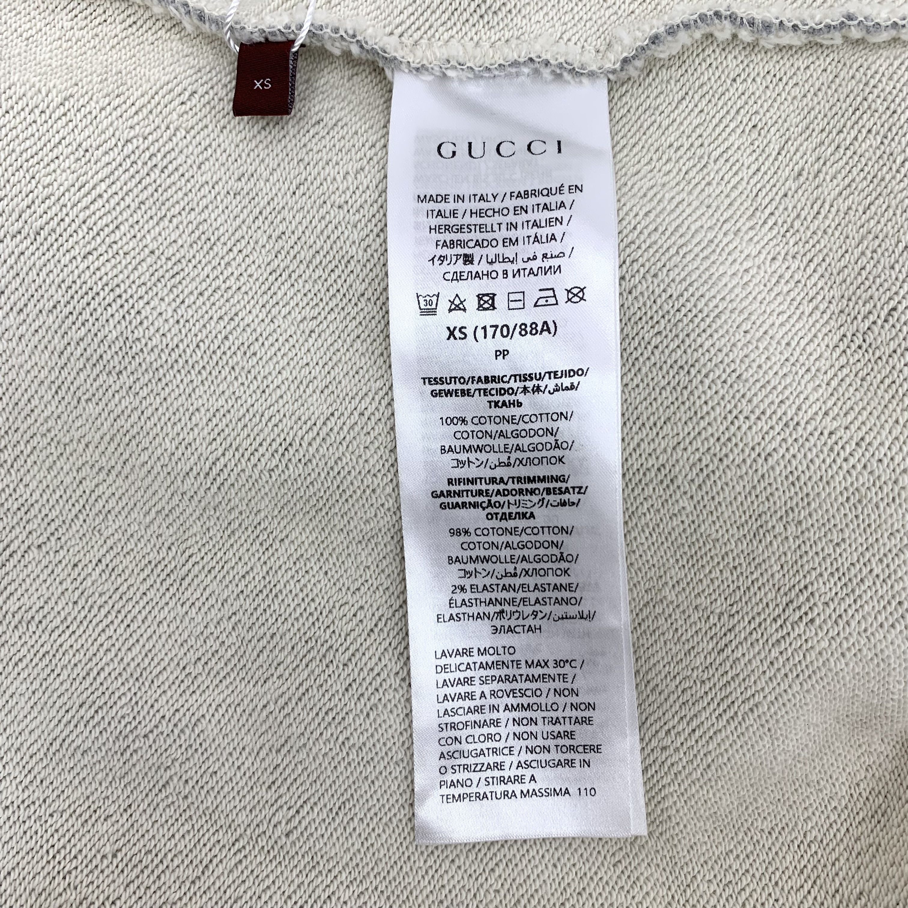 Gucci Gucci Logo Sweatshirt Gray (XS) Size US XS / EU 42 / 0 - 6 Thumbnail