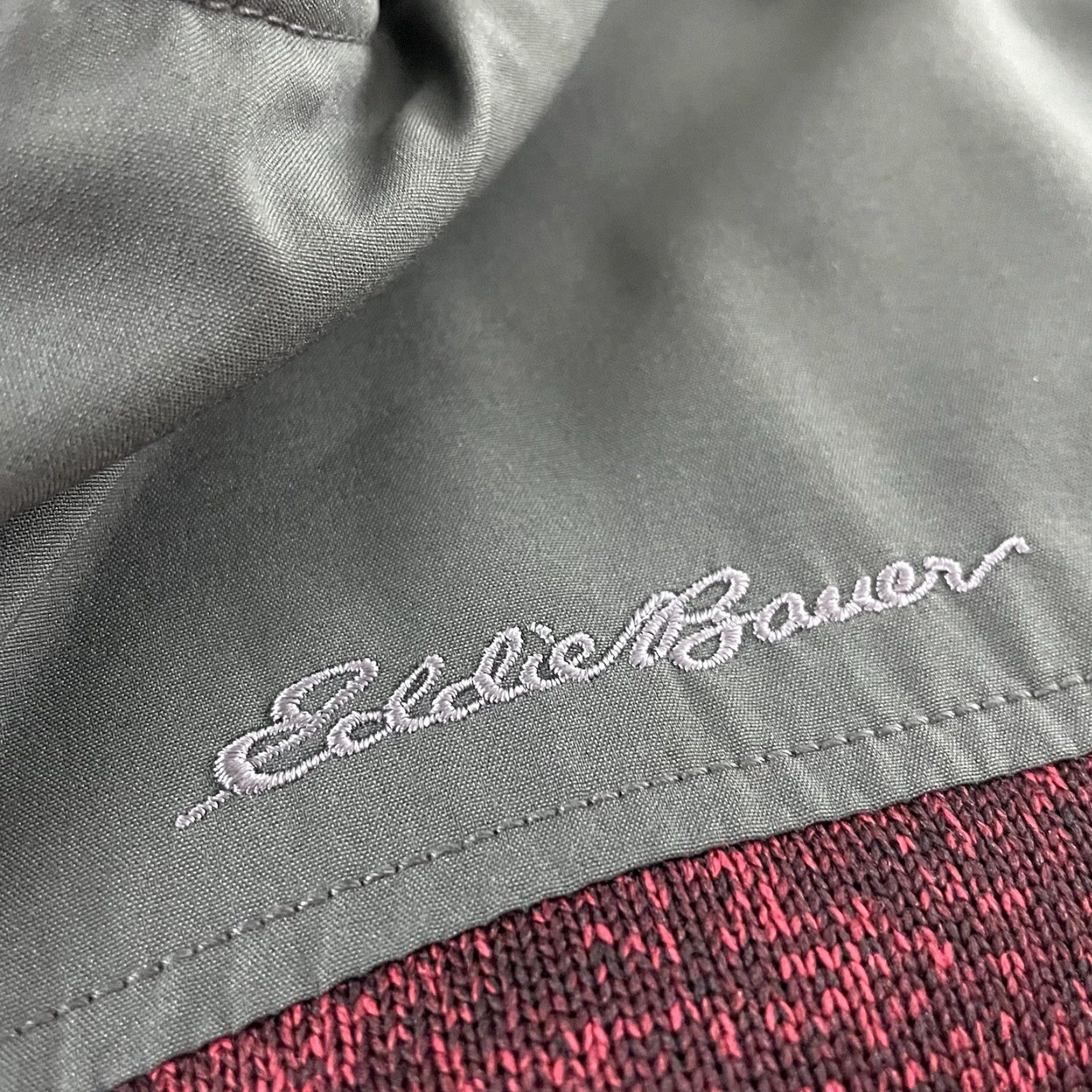 Eddie Bauer VINTAGE Eddie Bauer Full Zip Knit Fleece Jacket Mens Large Maroon Gray Better Sweater Jacket Men L Maroon Gray Fleece Post-1990s style? Size US L / EU 52-54 / 3 - 3 Thumbnail