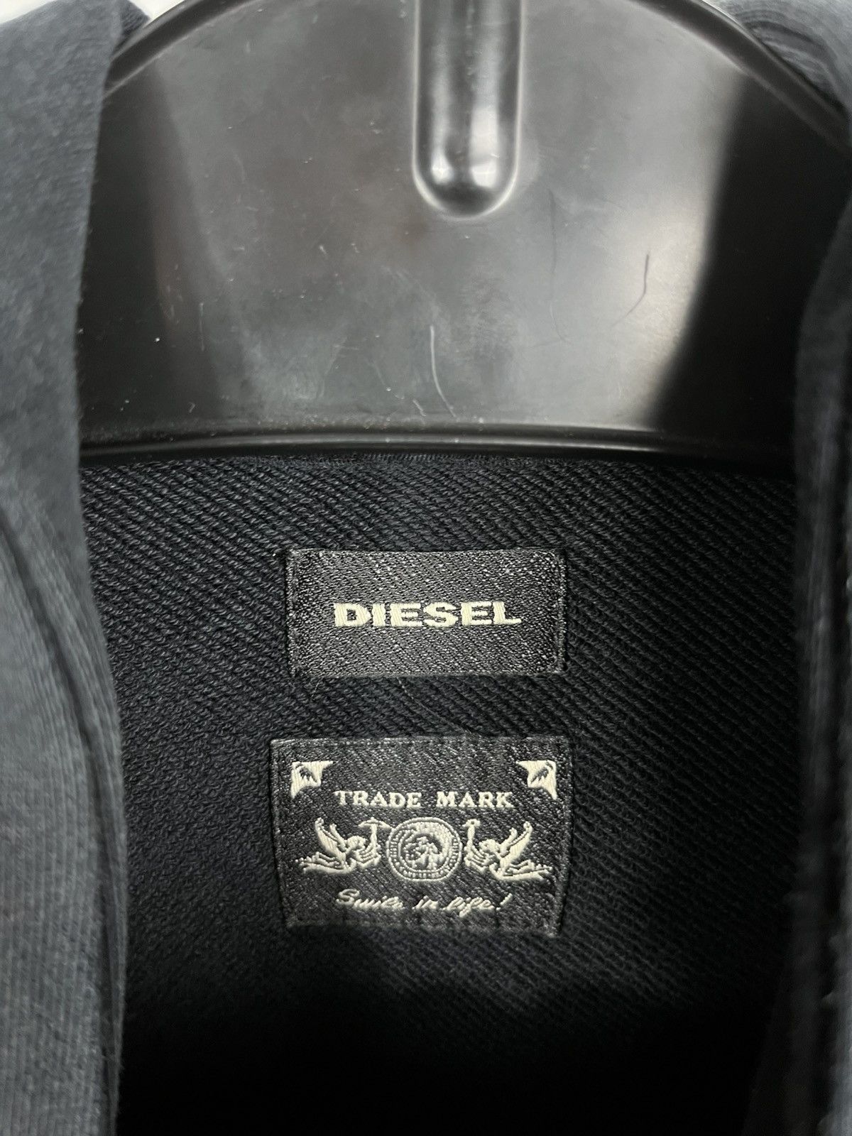Diesel Diesel Hoodie Black Denim Panel Y2K Pullover Streetwear M Size US M / EU 48-50 / 2 - 9 Thumbnail