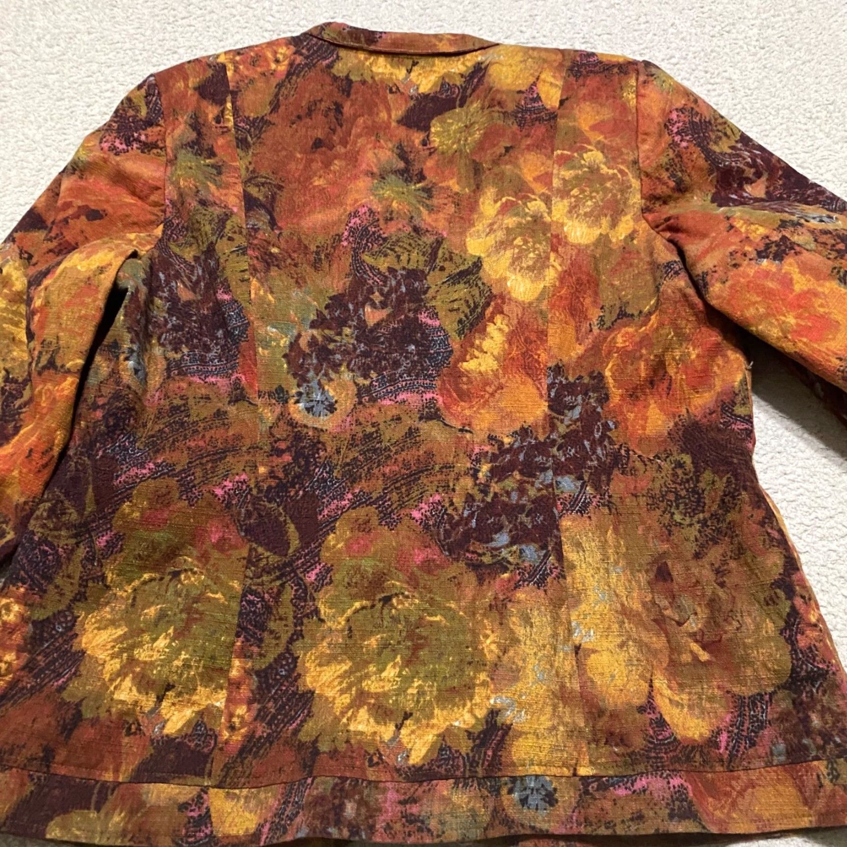 Coldwater Creek Coldwater Creek Jacket Womens 18W Plus Multicolor Floral Tapestry Button-Up L/S Size XXL / US 16-18 / IT 52-54 - 7 Thumbnail