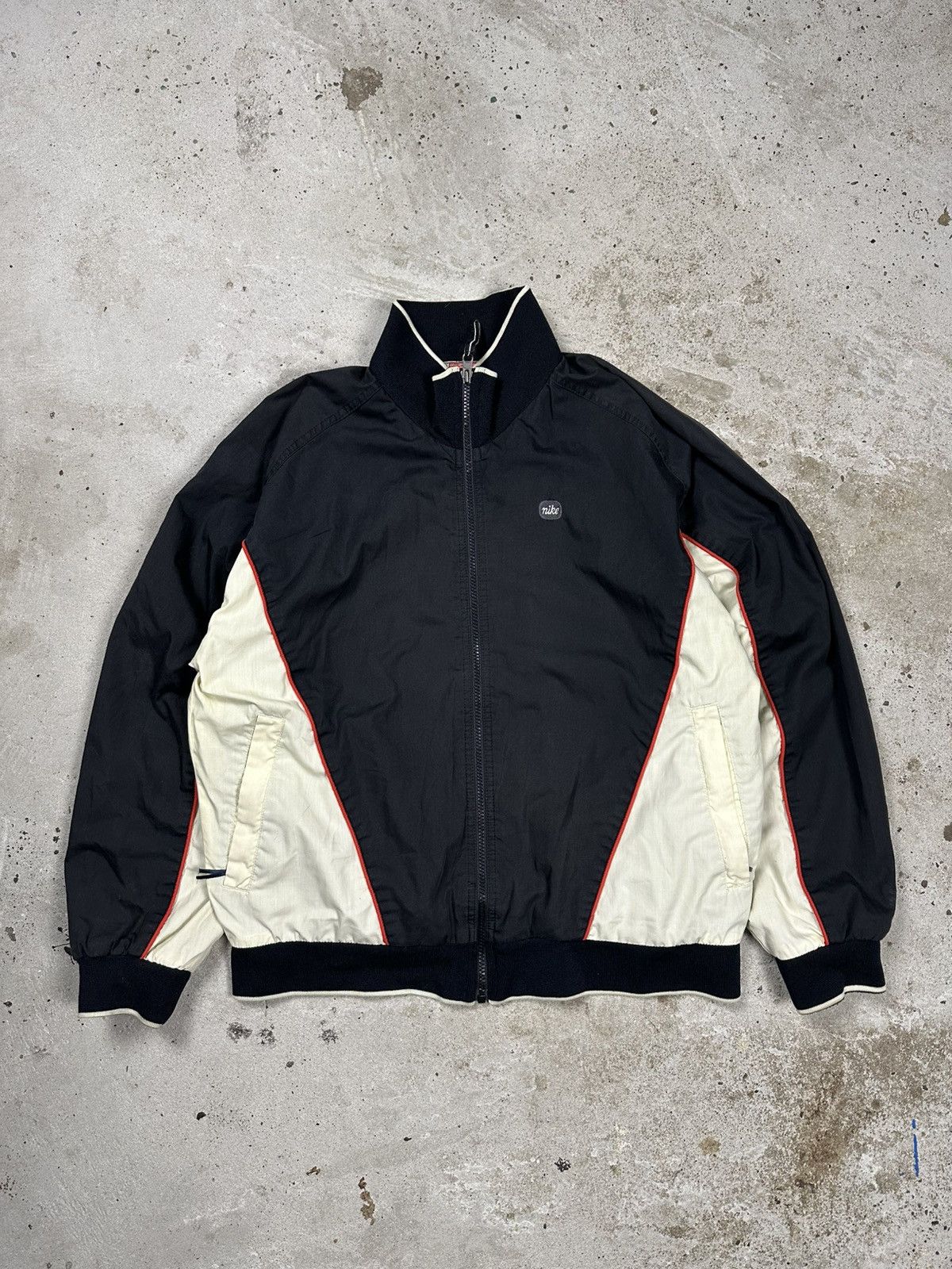 Nike Vintage Y2K Nike Black Bomber Track Jacket Swoosh Size US M / EU 48-50 / 2 - 1 Thumbnail