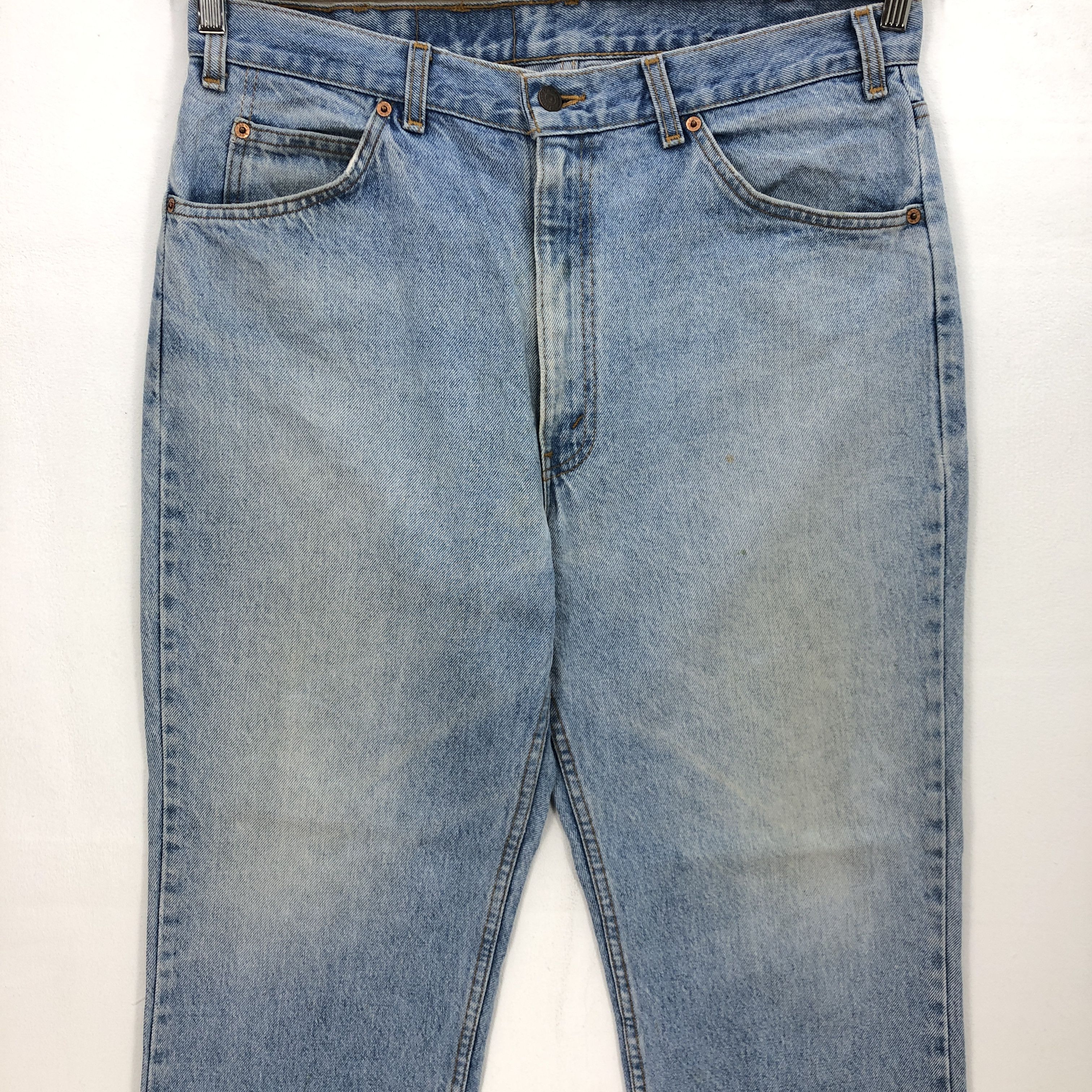 Levi's Vintage 90s Levis Sun Faded Jeans Levi's Light Wash Denim Size US 34 / EU 50 - 3 Thumbnail