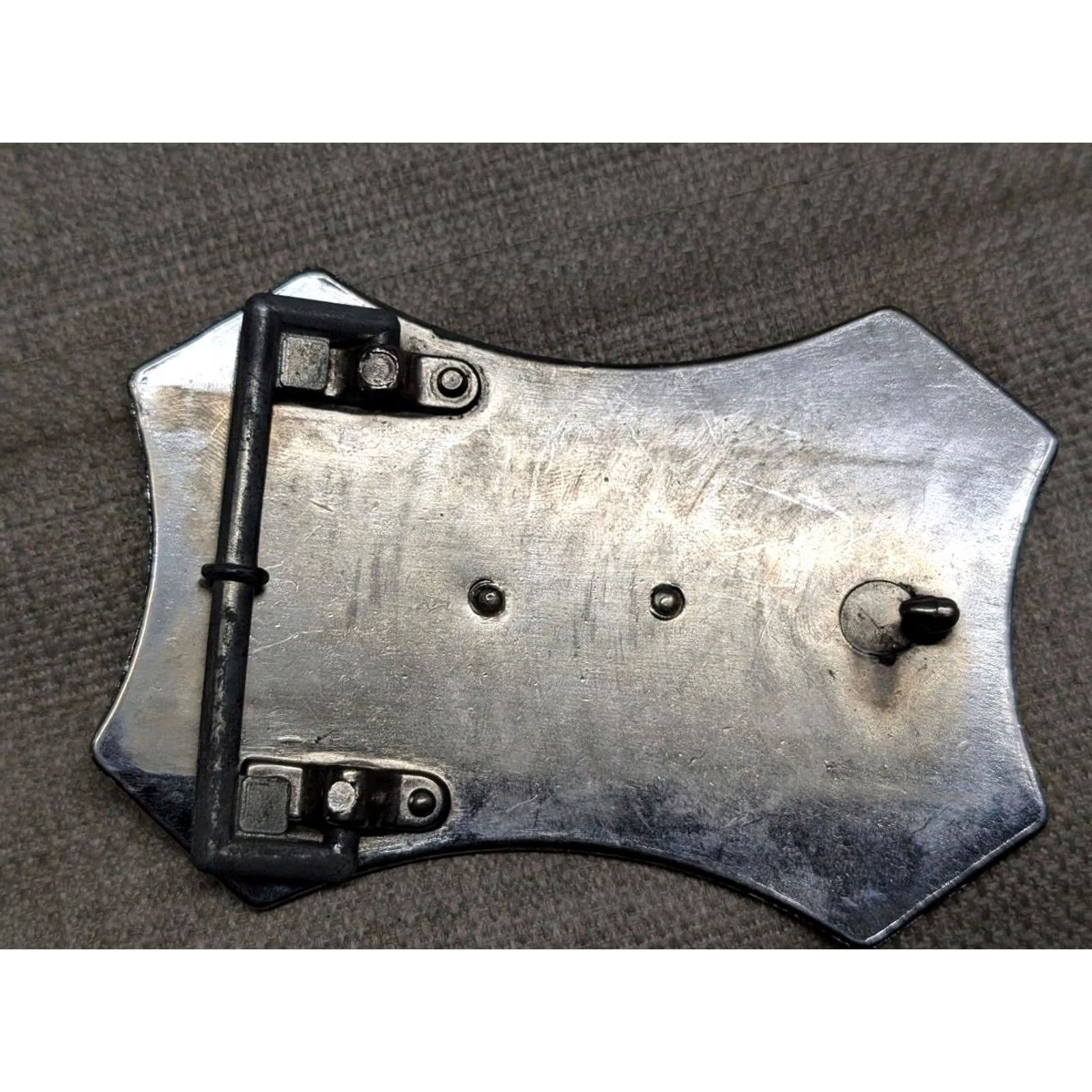 Vintage VINTAGE HORSE HEAD belt buckle Western cowboy rodeo chrome metal Size ONE SIZE - 4 Thumbnail