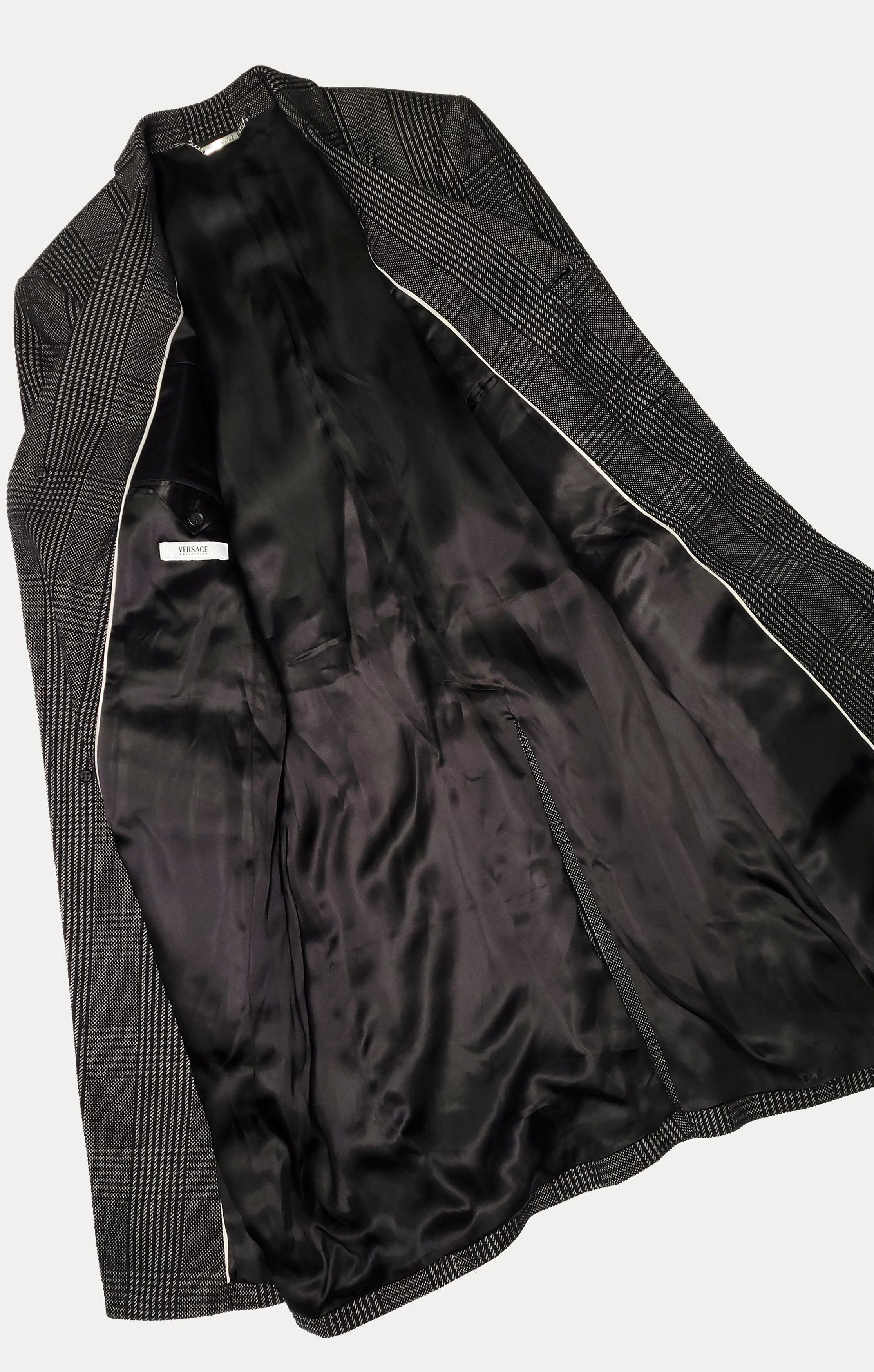 Versace Versace Collection _ Check _ Prince Of Wales _ Wool Coat Size US M / EU 48-50 / 2 - 3 Thumbnail