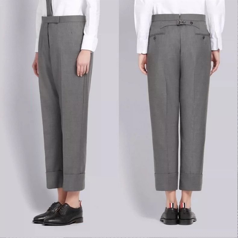 Thom Browne Thom Browne Gray men's trousers in a western style Size 26" / US 2 / IT 38 - 9 Thumbnail