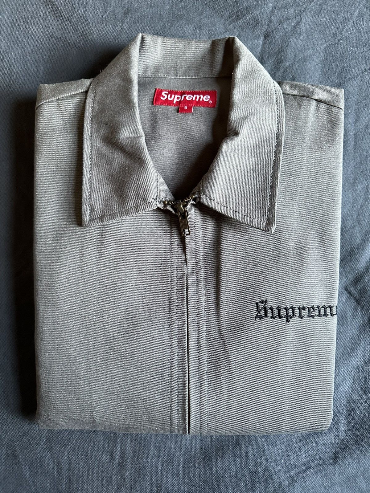 image of Supreme Dead Kennedys Work Jacket in Tan, Men's (Size Small)