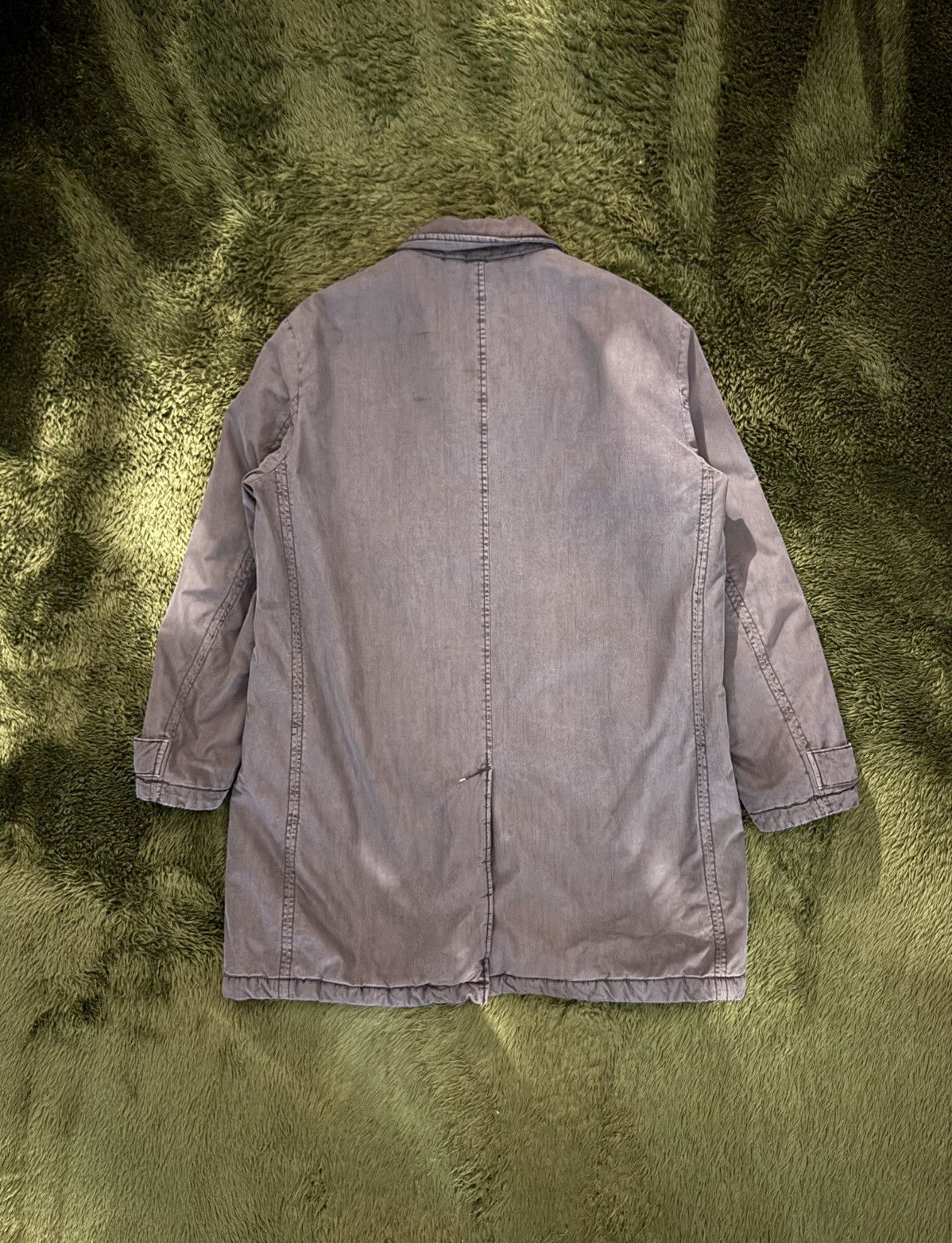 Japanese Brand [110] Series Washed Padded Snap Coat Jacket Grey Size US XL / EU 56 / 4 - 7 Thumbnail