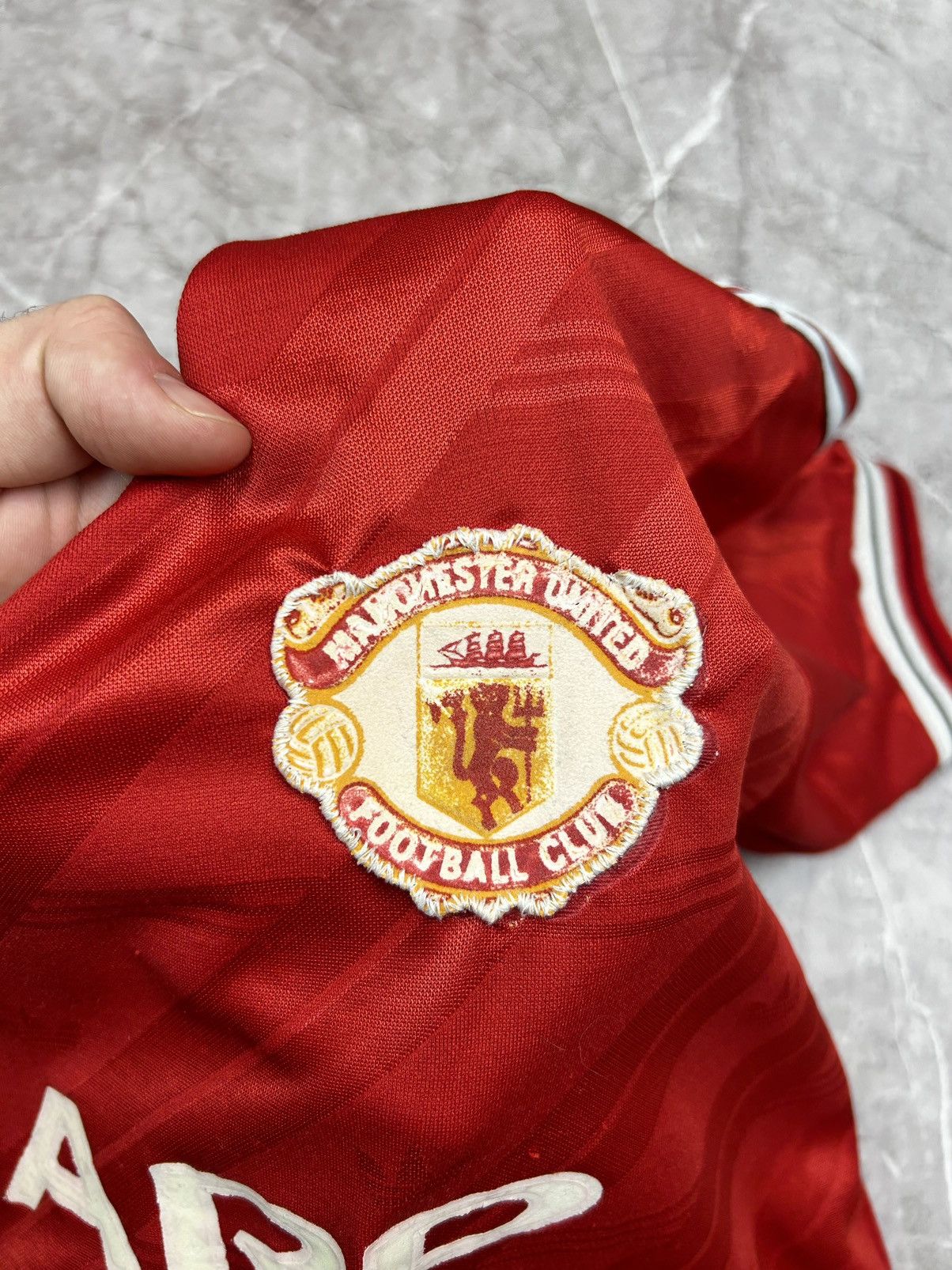 Adidas Vintage 1986s Manchester United Jersey Football Club Soccer Size US S / EU 44-46 / 1 - 15 Thumbnail