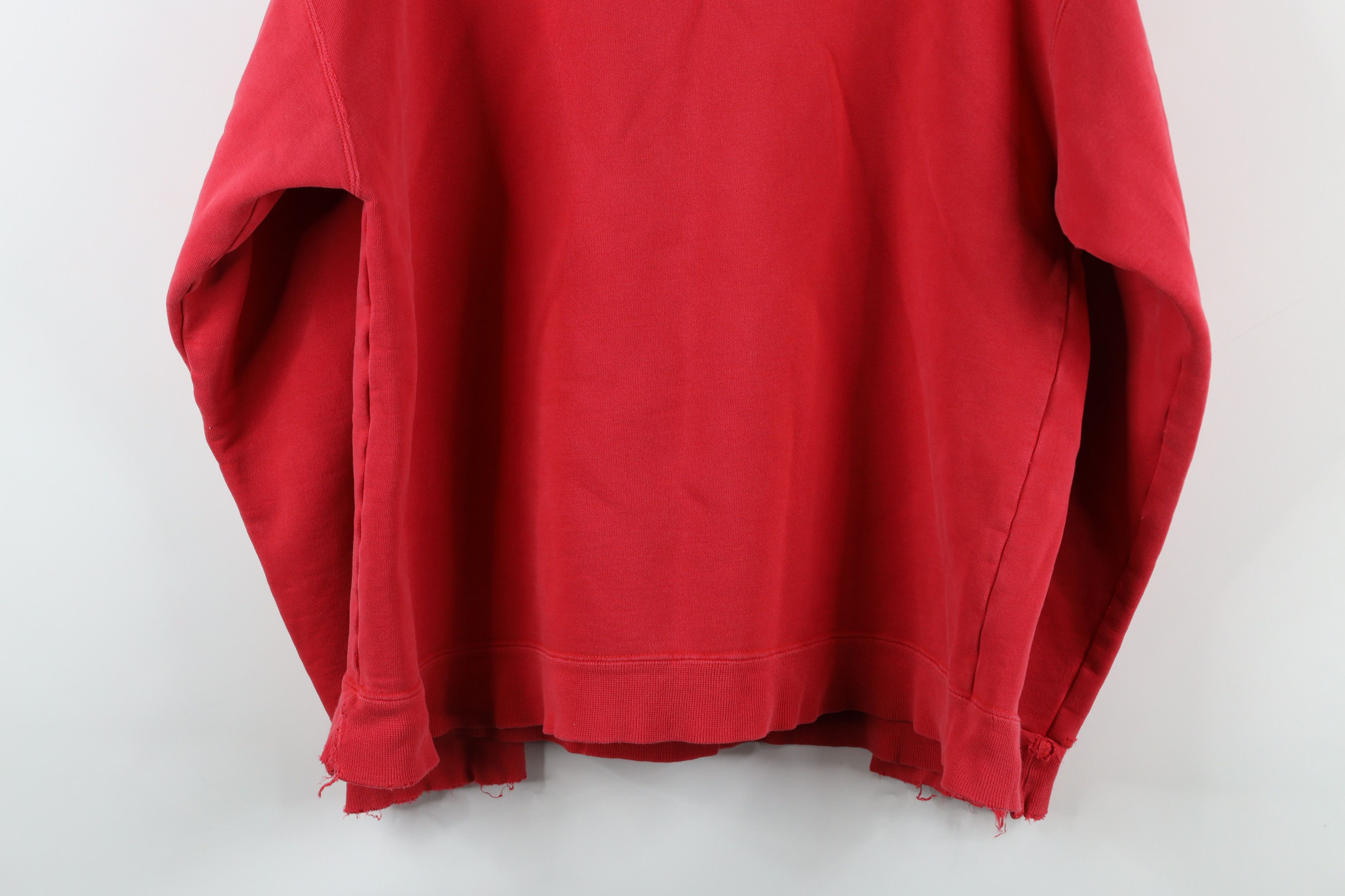 Vintage Vintage 90s Ohio State University Football Sweatshirt Red Size US L / EU 52-54 / 3 - 13 Thumbnail