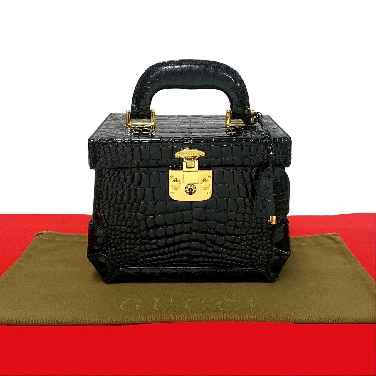 Gucci Gucci Handbag Black Leather - Exotic Size ONE SIZE - 1 Thumbnail