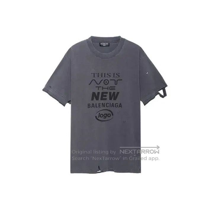 Balenciaga Balenciaga Black Vintage Print Short Sleeve T. Size US M / EU 48-50 / 2 - 1 Thumbnail