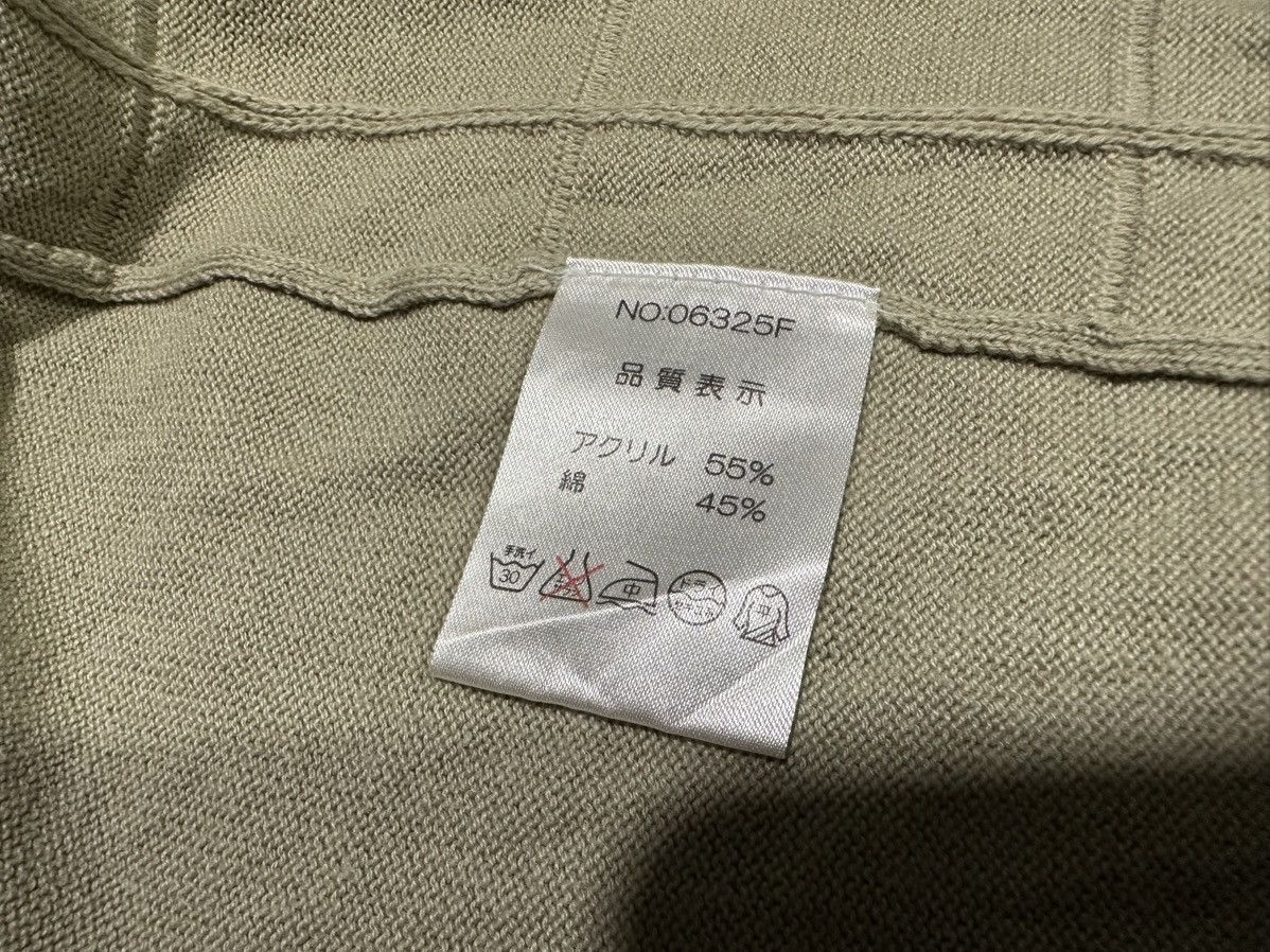 Yohji Yamamoto 🔥Vintage Yohji Yamamoto Y’Saccs Grid Knit Sleeveless Shirt Size US L / EU 52-54 / 3 - 5 Thumbnail