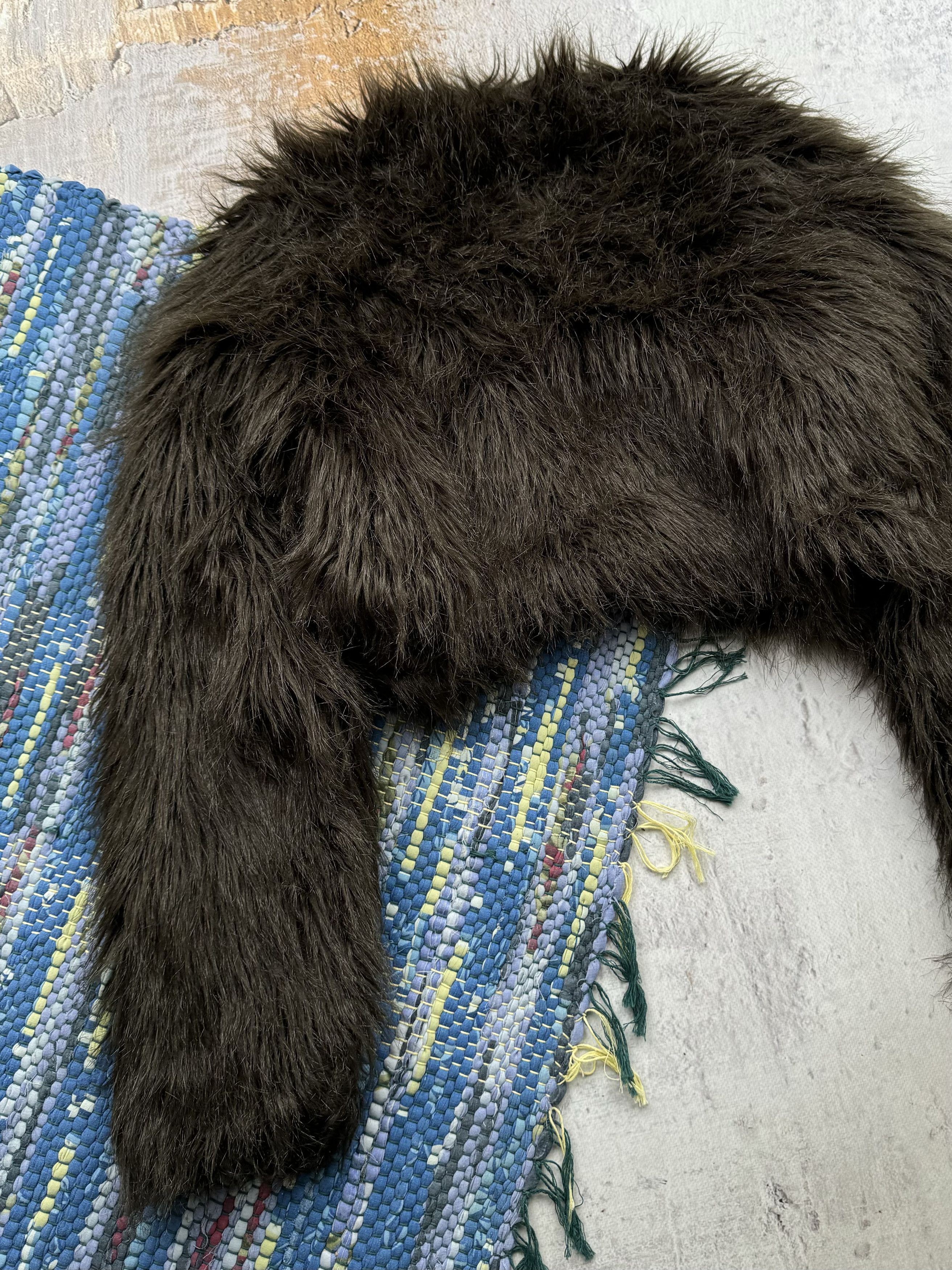 Vintage Vintage Cropped Faux Fur Coat A413D15(433) Size S / US 4 / IT 40 - 6 Thumbnail