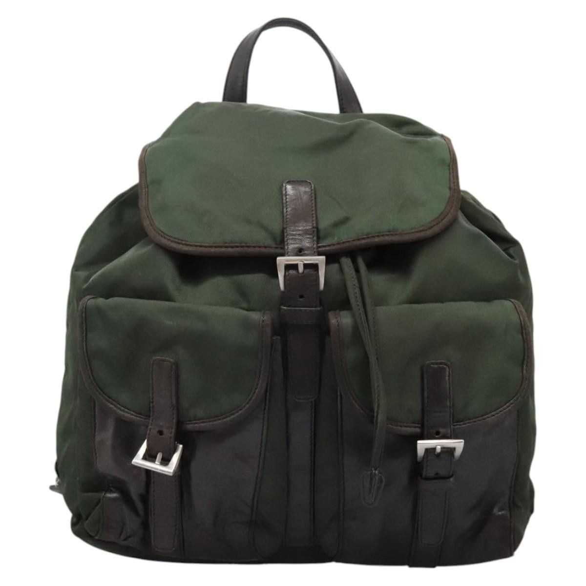 Prada PRADA Backpack Nylon Khaki Size ONE SIZE - 2 Thumbnail