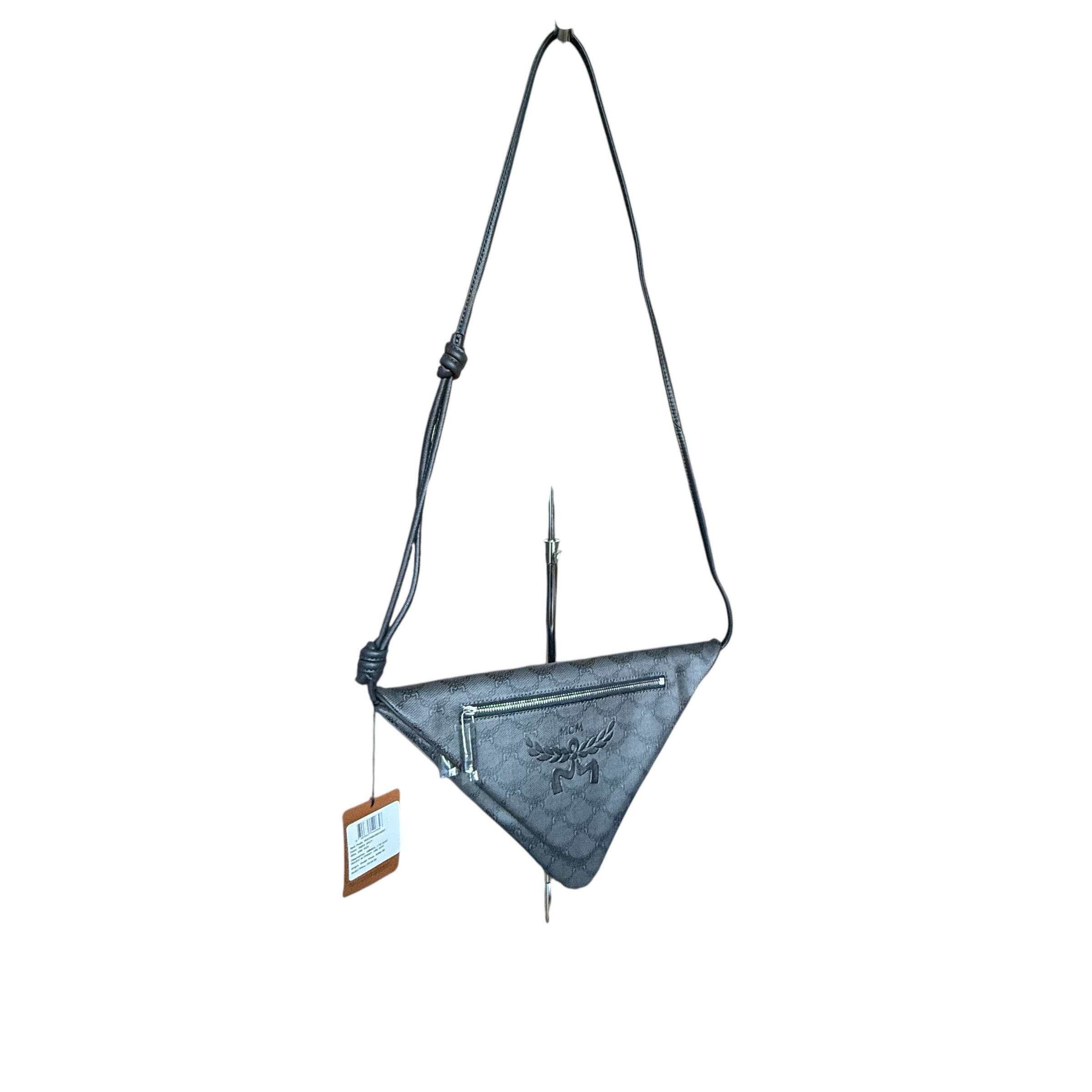 MCM MCM Gray Canvas and leather Triangle Shoulder Bag Size ONE SIZE - 11 Thumbnail