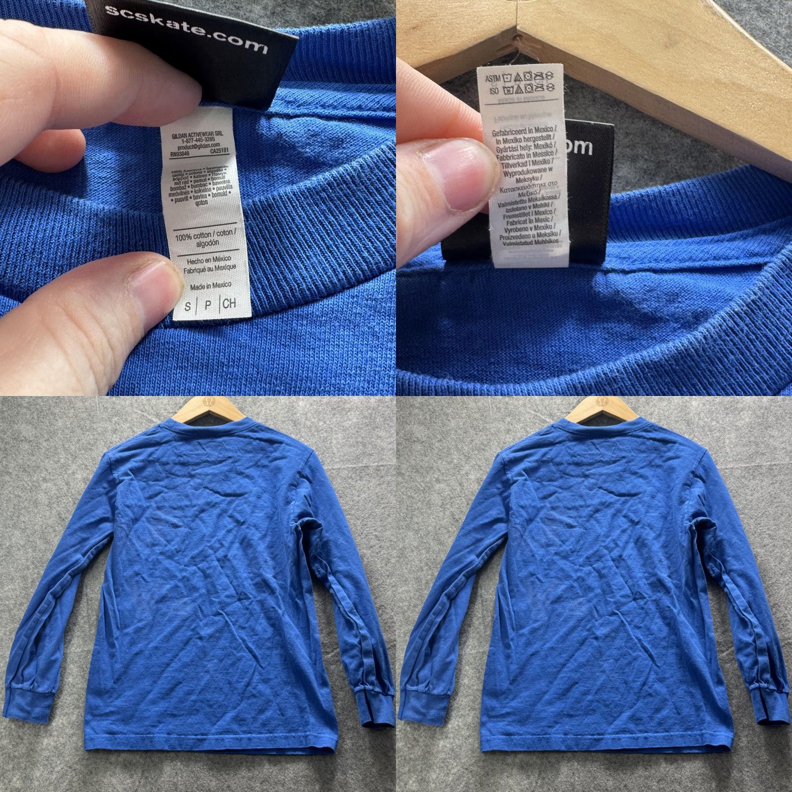 Vintage Santa Cruz Shirt Mens Small Blue Long Sleeve Logo Graphic Tee Skateboarding Size US S / EU 44-46 / 1 - 8 Thumbnail