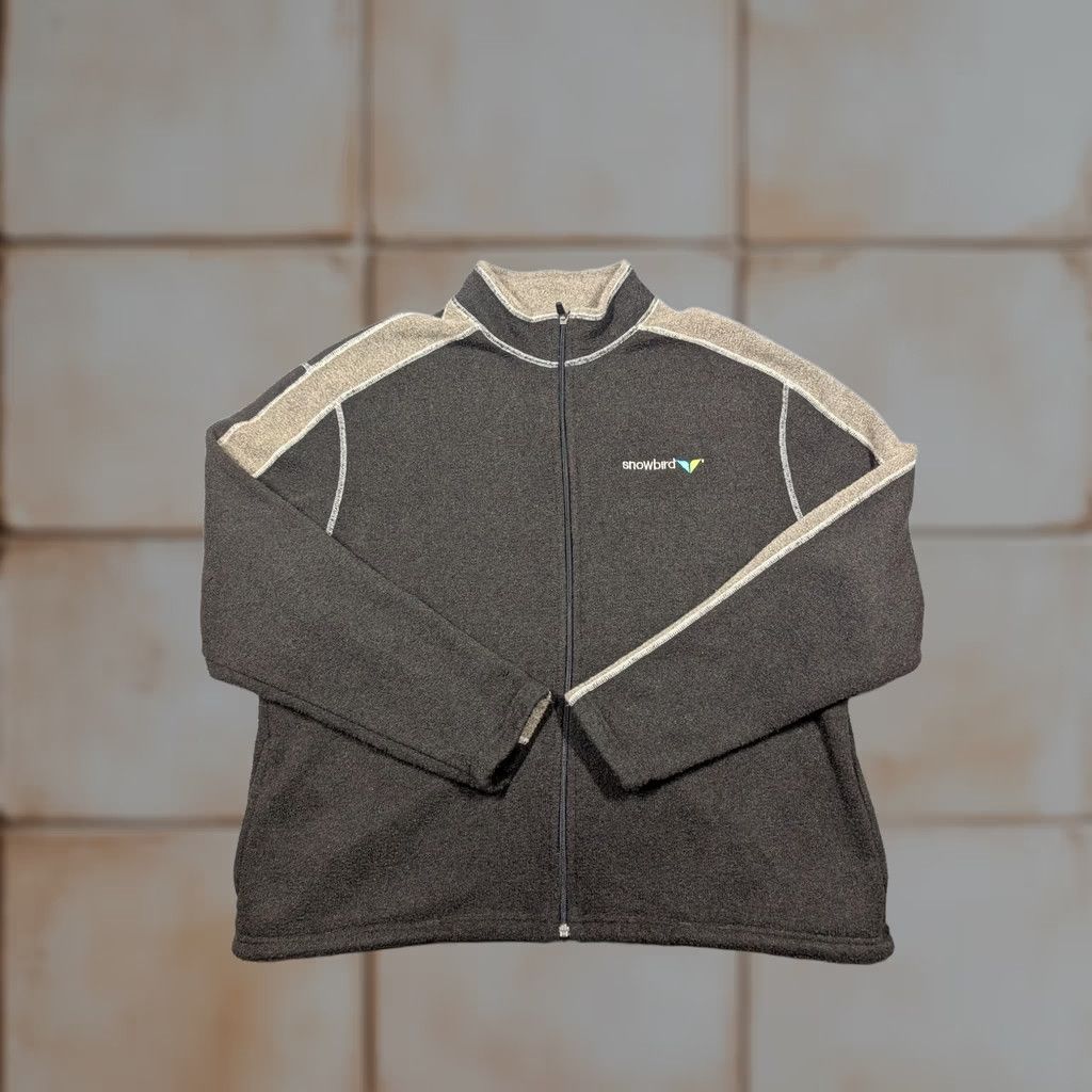 Logo 7 Kuhl Jacket Mens 2XL Brown Fleece Full Zip Snowbird Ski Resort Outdoor Logo Jacket Size US XXL / EU 58 / 5 - 1 Thumbnail