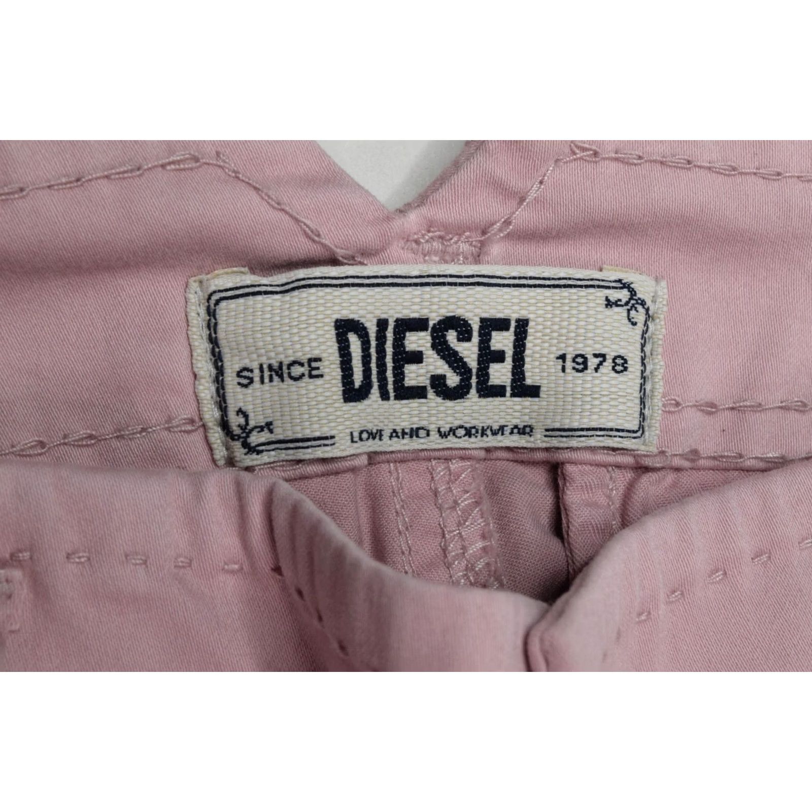 Diesel Diesel P-Detta-C Trouser Pants Womens 26 Mauve Pink Straight Cut Chino Casual Size 26" / US 2 / IT 38 - 5 Thumbnail