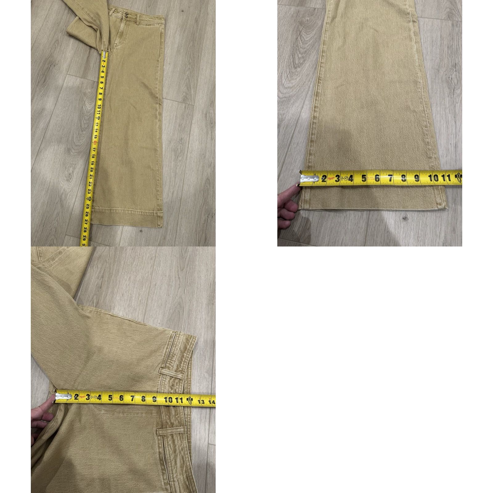 Faherty Faherty Women’s Pants in Gilded Sand Wash Wide Leg Stretch 27 Sand Womens Size 27" / US 4 / IT 40 - 9 Thumbnail