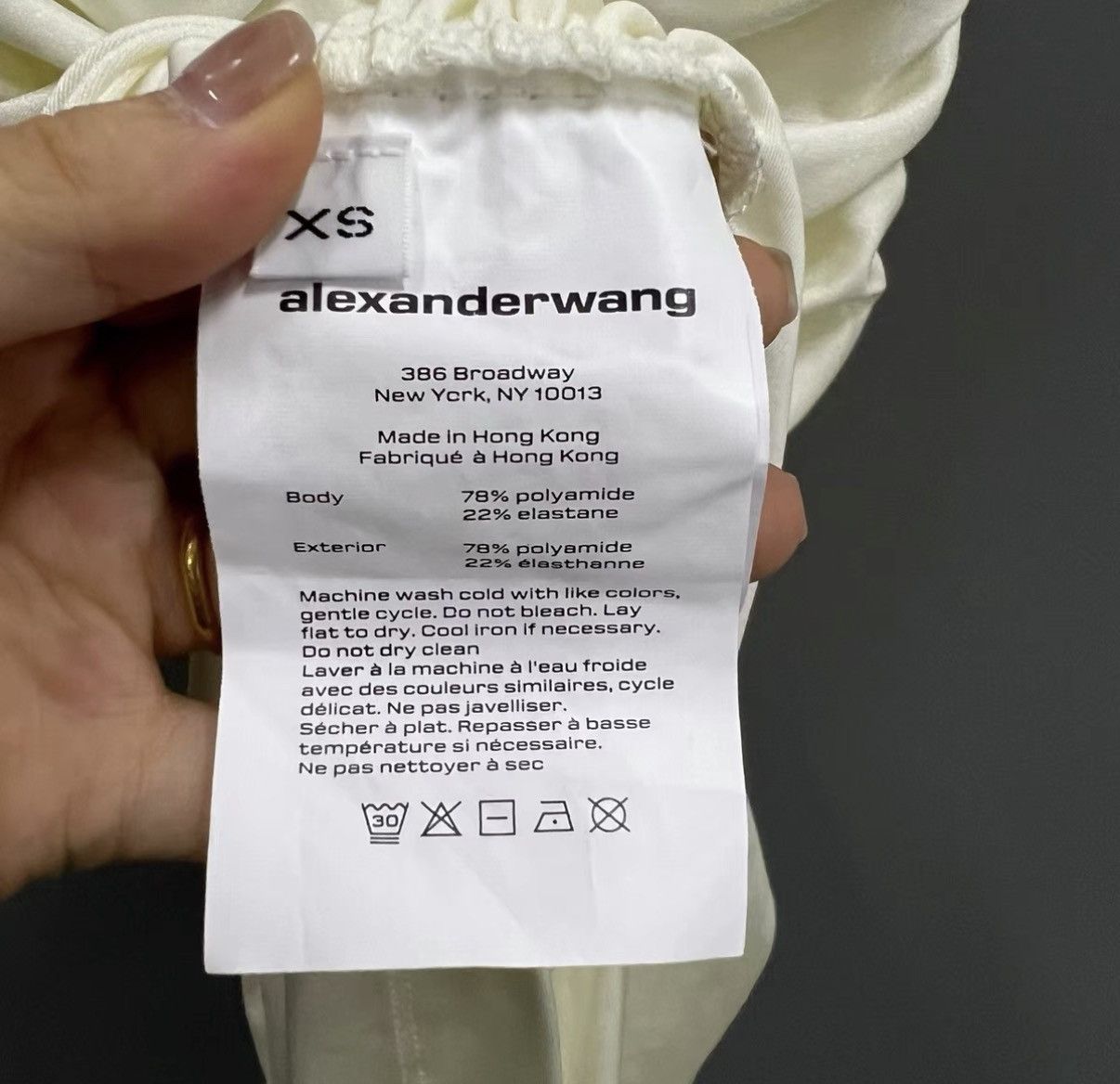 Alexander Wang Alexander Wang off-white ruched dress J41 Size XS / US 0-2 / IT 36-38 - 4 Thumbnail