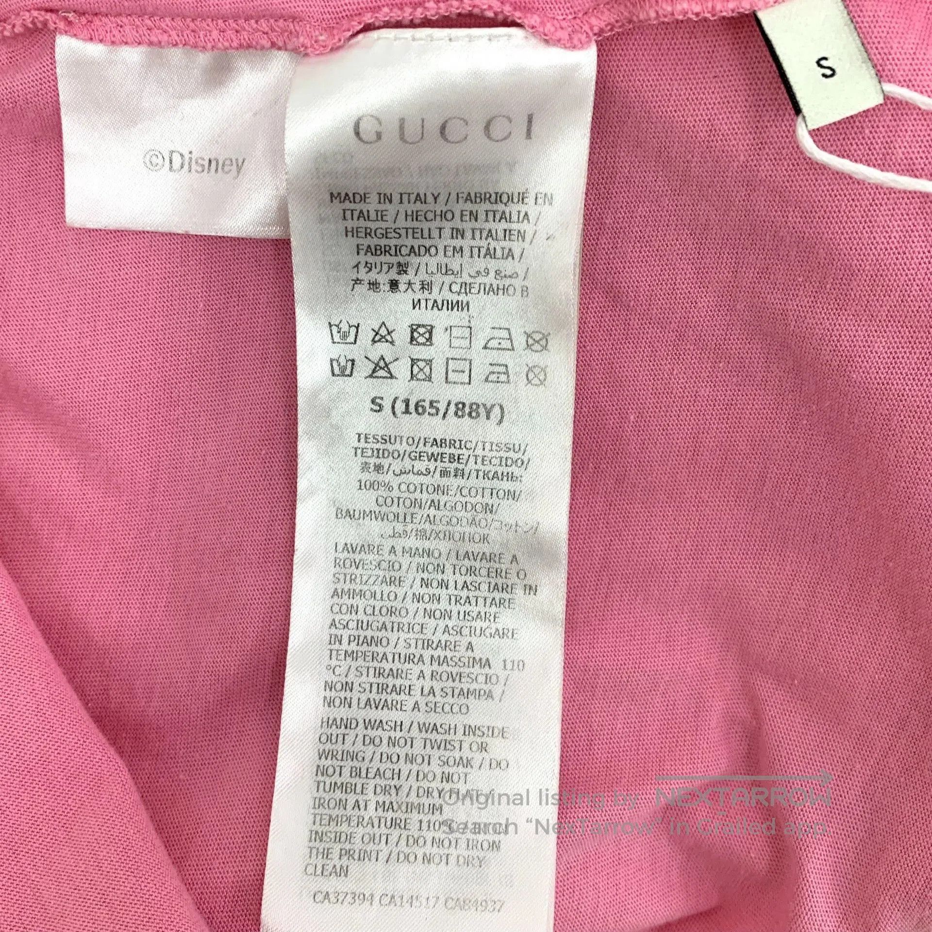 Gucci Gucci x Disney Mickey Mouse Pink T-shirt. Size S / US 4 / IT 40 - 7 Thumbnail