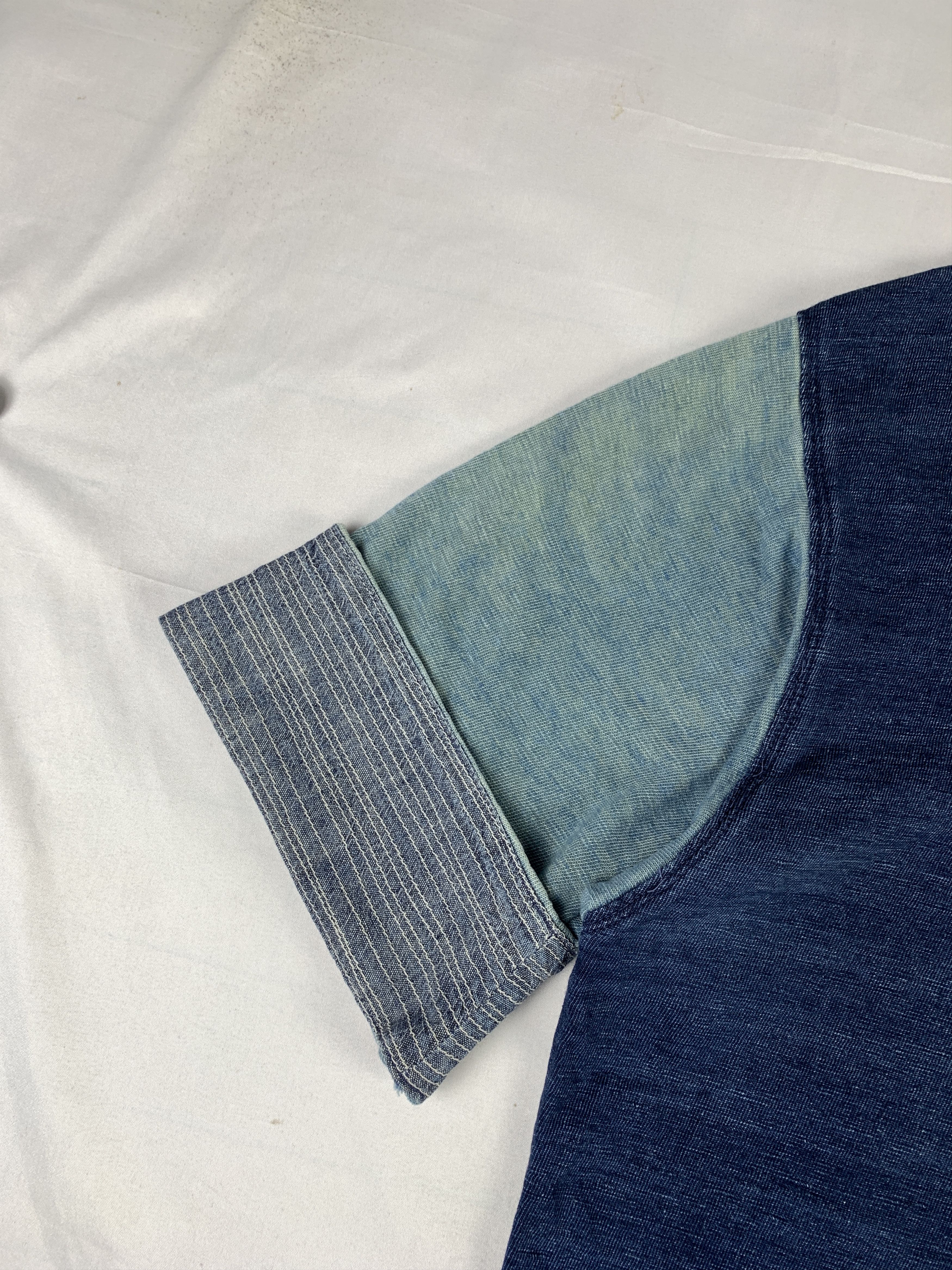 45rpm 45rpm Indigo Dyed Multicolour V-neck Tee (XL) Size US XL / EU 56 / 4 - 4 Thumbnail