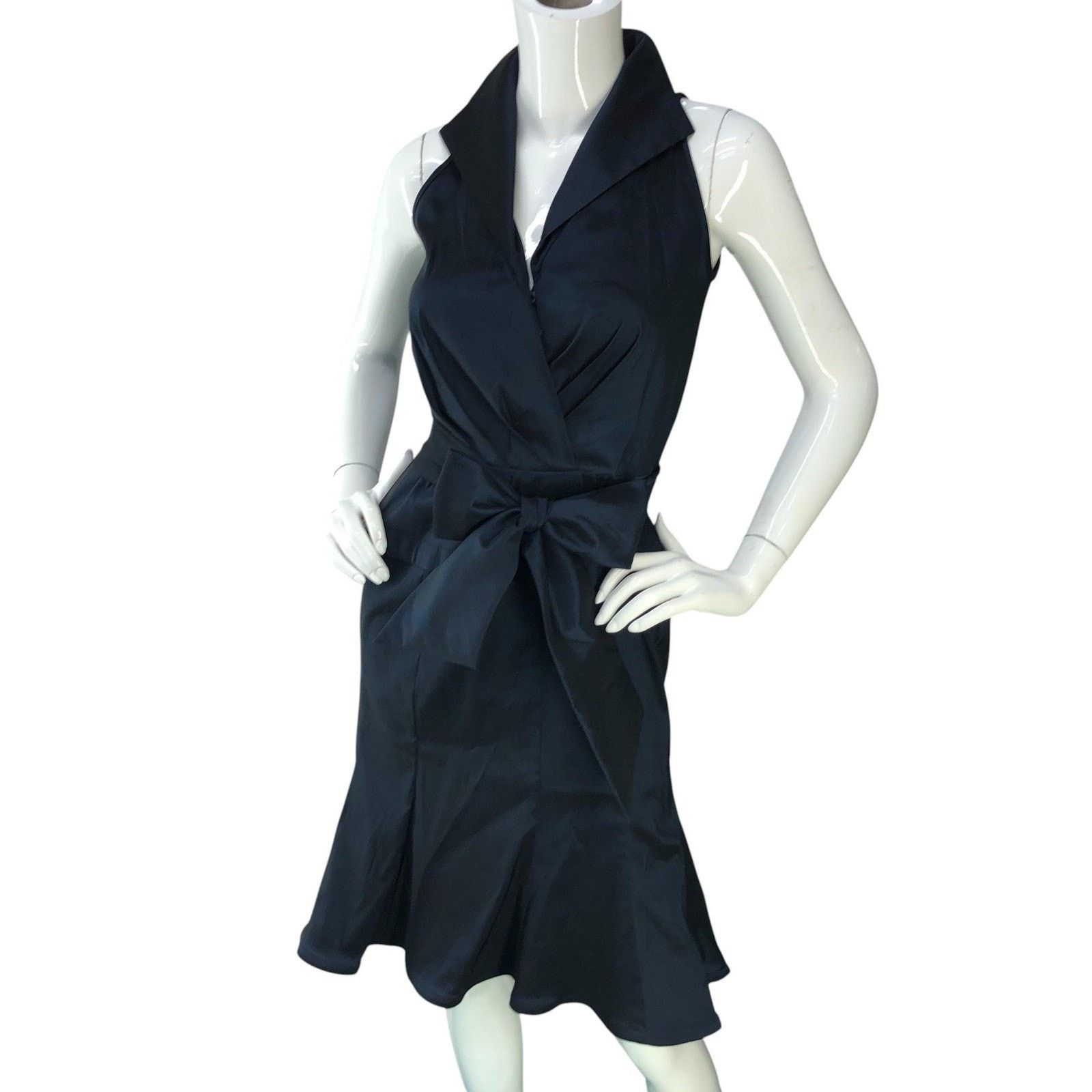Tadashi Shoji Tadashi Collection Dress 2 Sleeveless Fit & Flare Bow Collar Size XS / US 0-2 / IT 36-38 - 1 Thumbnail