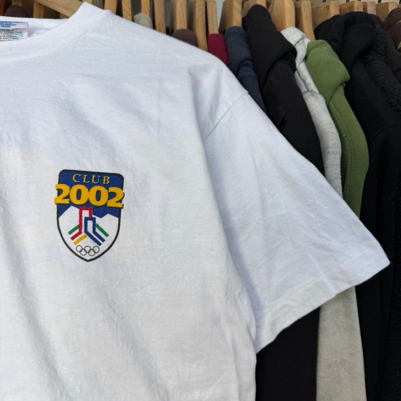 Hanes Vintage Club 2002 Olympics T-Shirt White Single Stitch Size US M / EU 48-50 / 2 - 5 Thumbnail