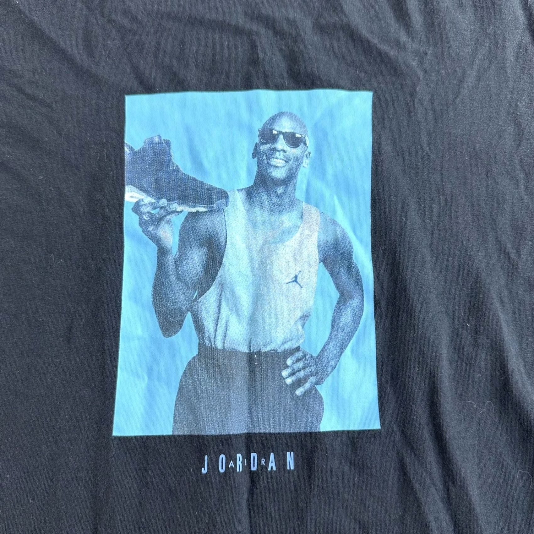 Jordan Brand Air Jordan Shirt Mens XL Black Short Sleeves Standard Fit Graphic Nike Size Size US XL / EU 56 / 4 - 2 Thumbnail