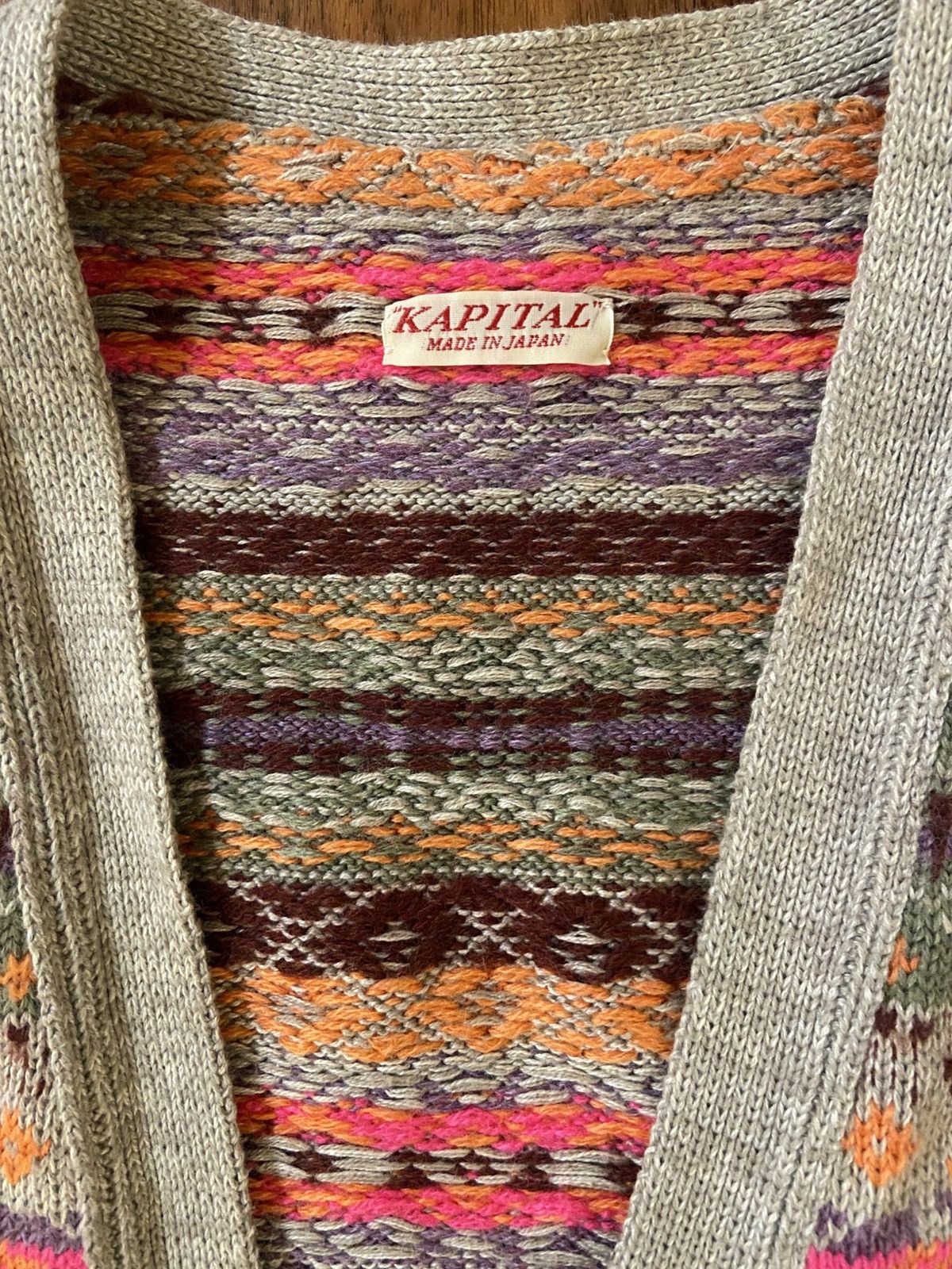 Kapital Kapital Fair Isle Letter Cartigan Size US L / EU 52-54 / 3 - 4 Thumbnail