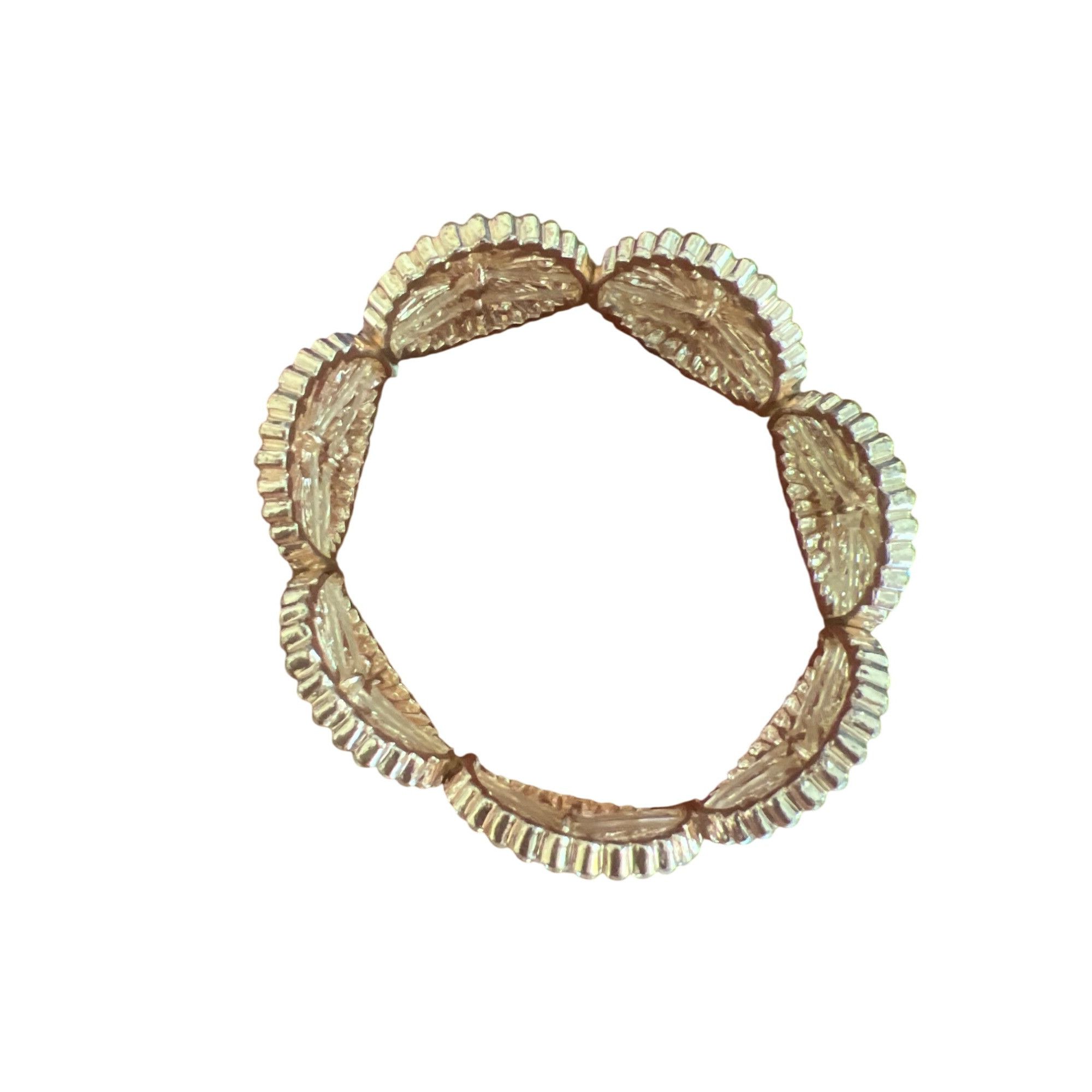 I.N.C INC Rose Gold Crystal Circle Stretch Bracelet 1" Wide Sunbur Size ONE SIZE - 3 Thumbnail