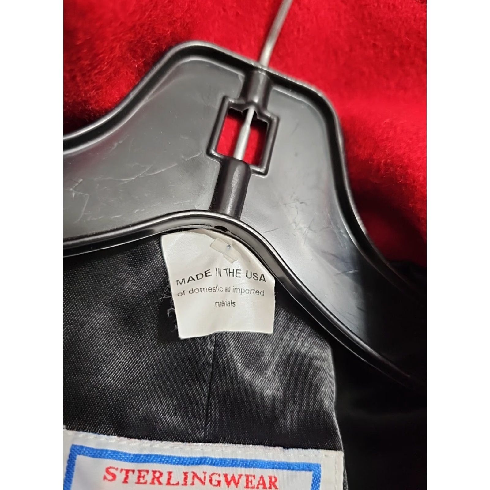 Doublet VINTAGE Sterlingwear Pea Coat Women Red Wool Double Breasted Size 8s Womens Coat Size M / US 6-8 / IT 42-44 - 3 Thumbnail