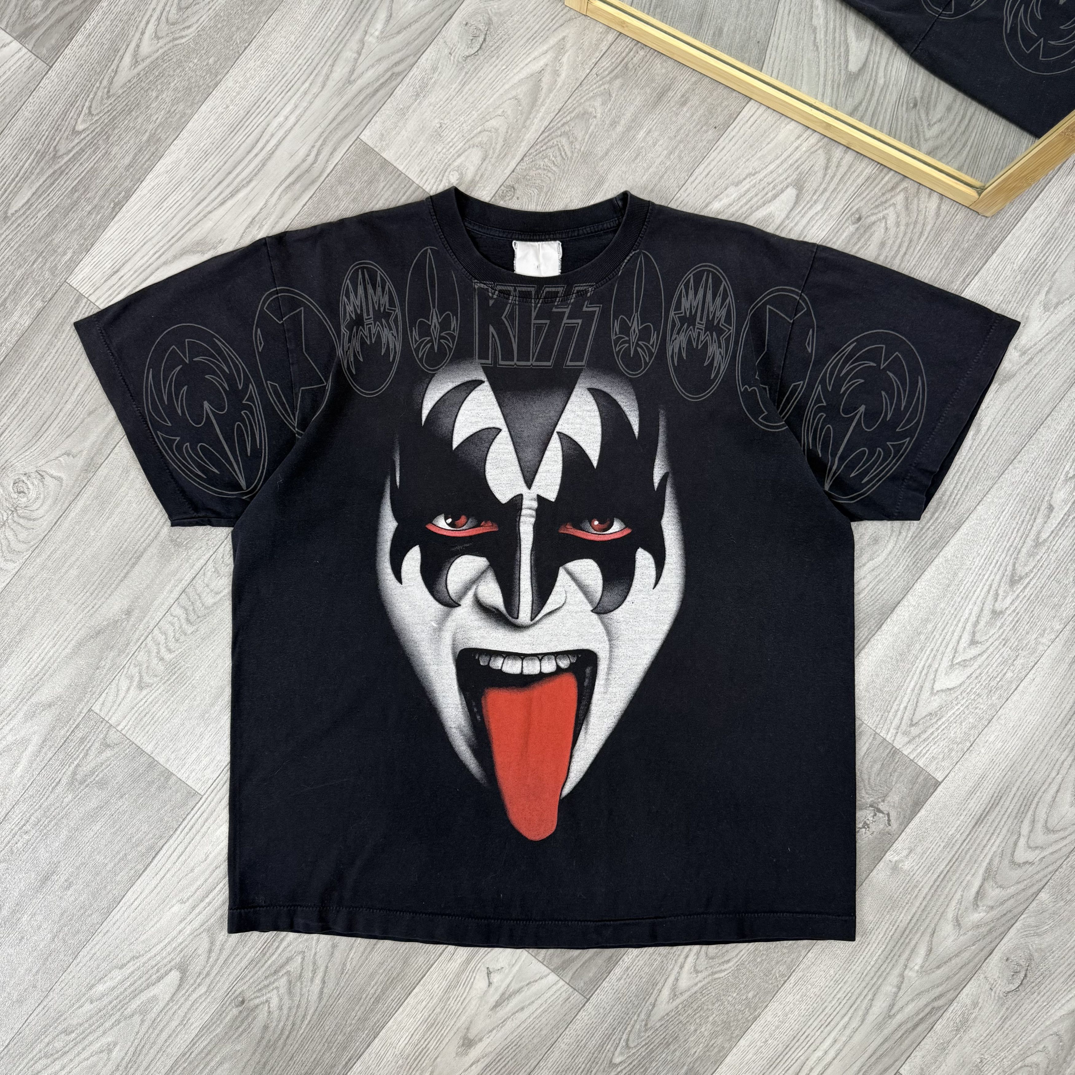 KISS Vintage KISS 90s Graphic Black Tee Shirt XL Size US XL / EU 56 / 4 - 5 Thumbnail