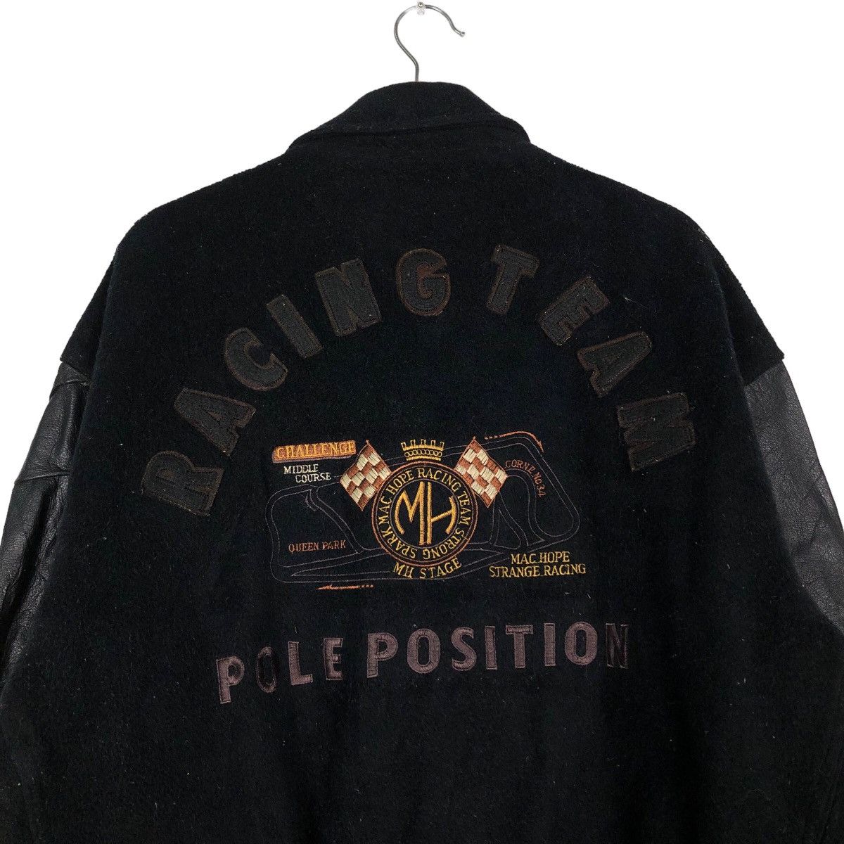 Japanese Brand 🔥Vtg Leather Varsity Jacket Mac Hope Big Logo Issey Miyake Size US M / EU 48-50 / 2 - 9 Thumbnail