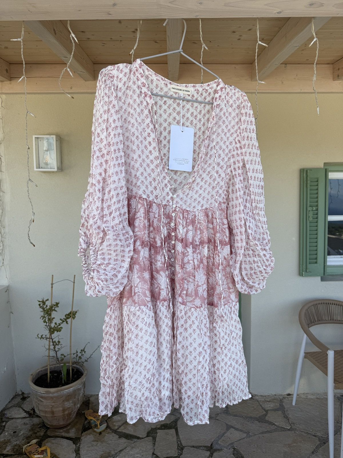 Other Daughters of India - Nora Dress in Primrose - Size L - New! Size L / US 10 / IT 46 - 12 Thumbnail