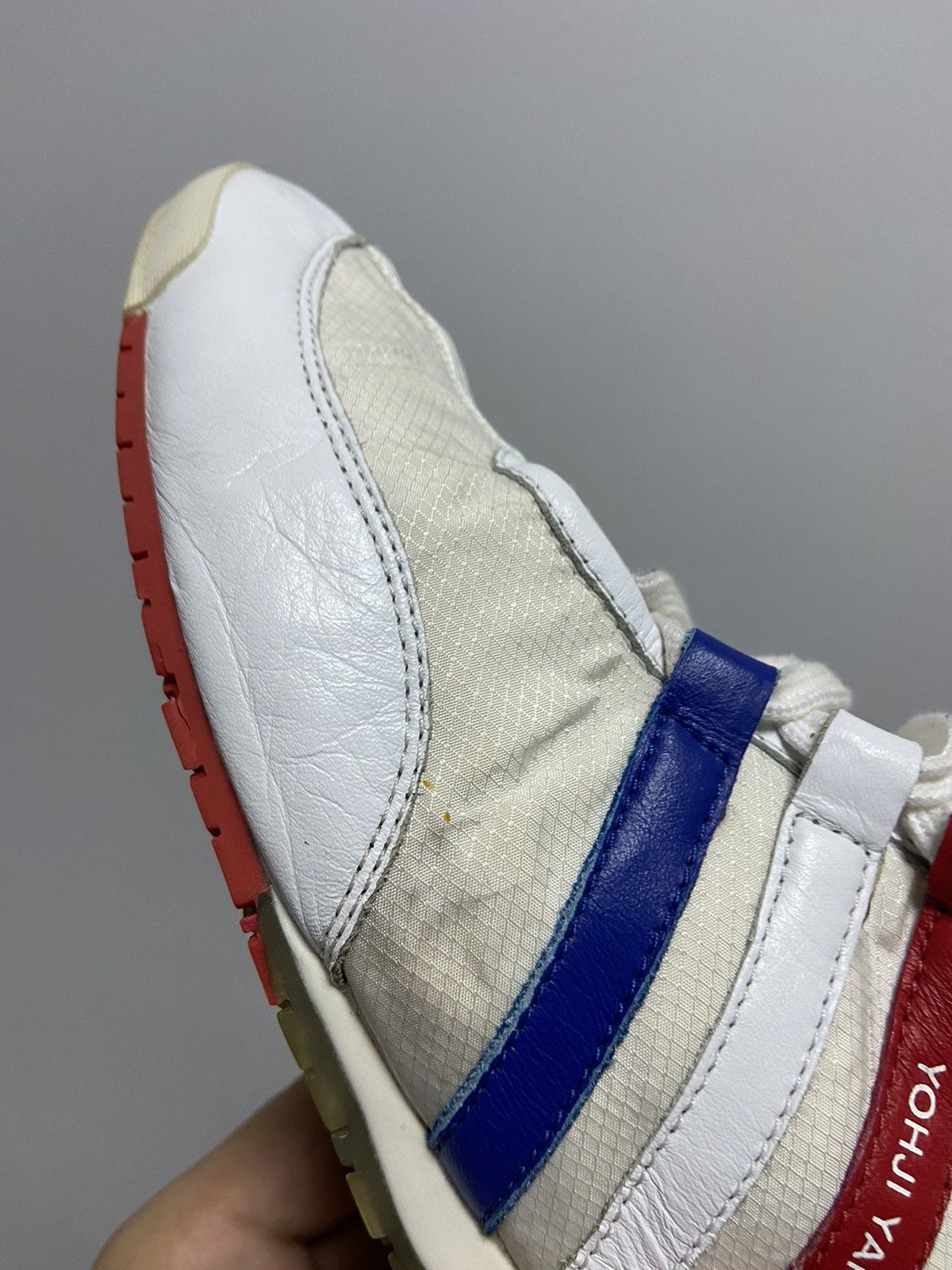 Vintage × Y-3 × Yohji Yamamoto Y 3 Yohji Yamamoto Vintage Leather Sneakers France Japanese Size US 8.5 / EU 41-42 - 13 Thumbnail